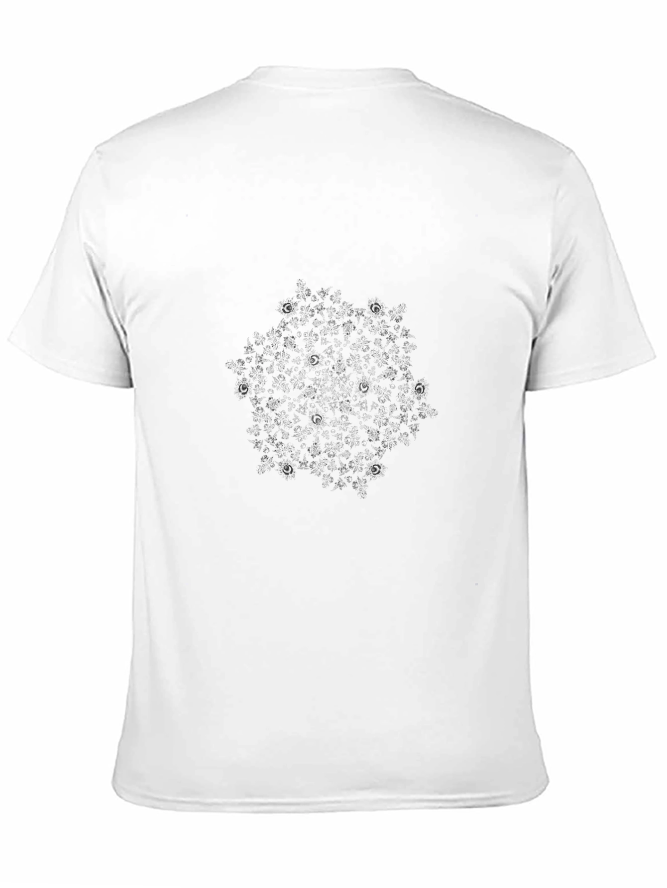 Abstract Molecular Design Black T-Shirt