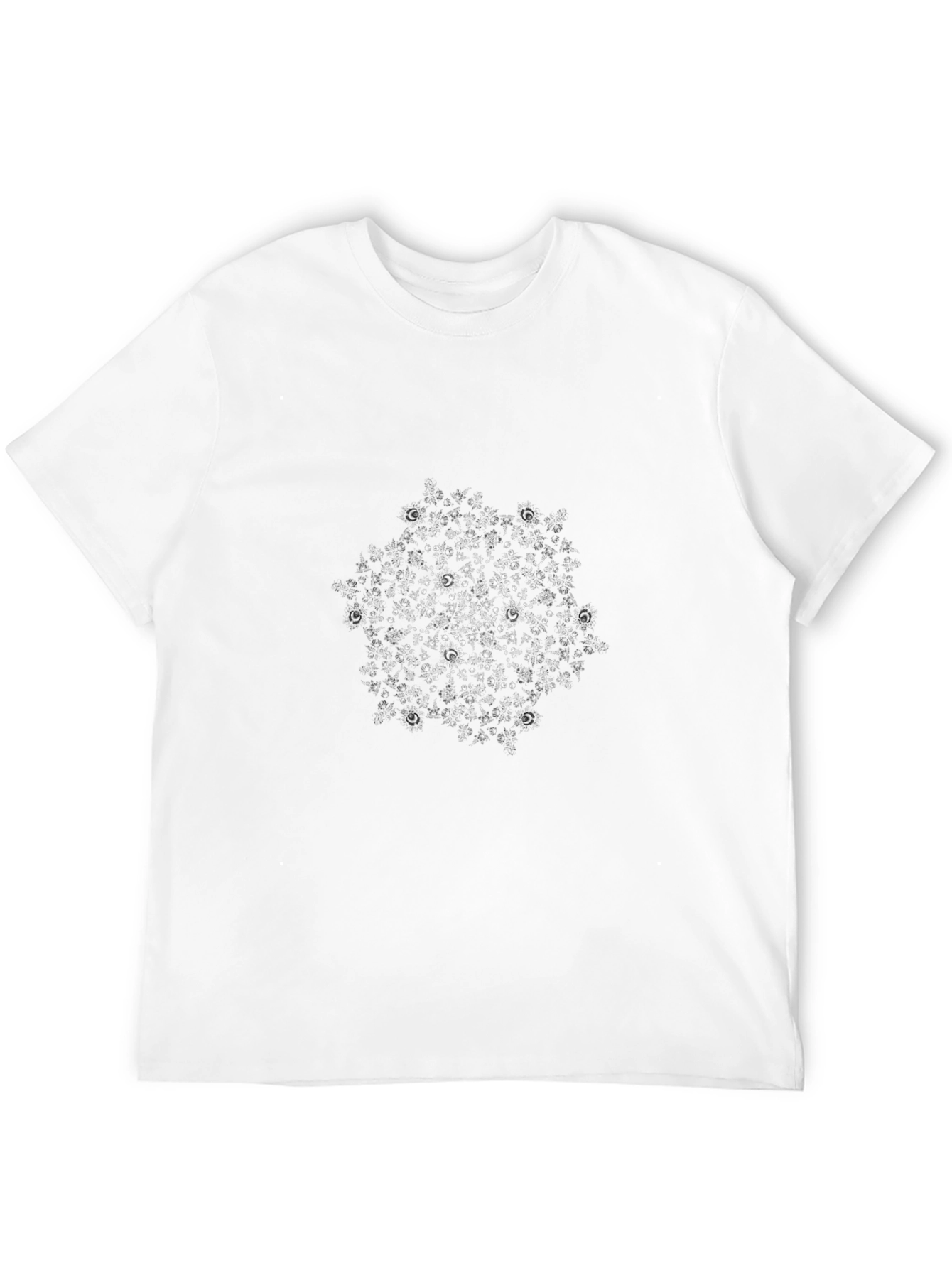 Abstract Molecular Design Black T-Shirt