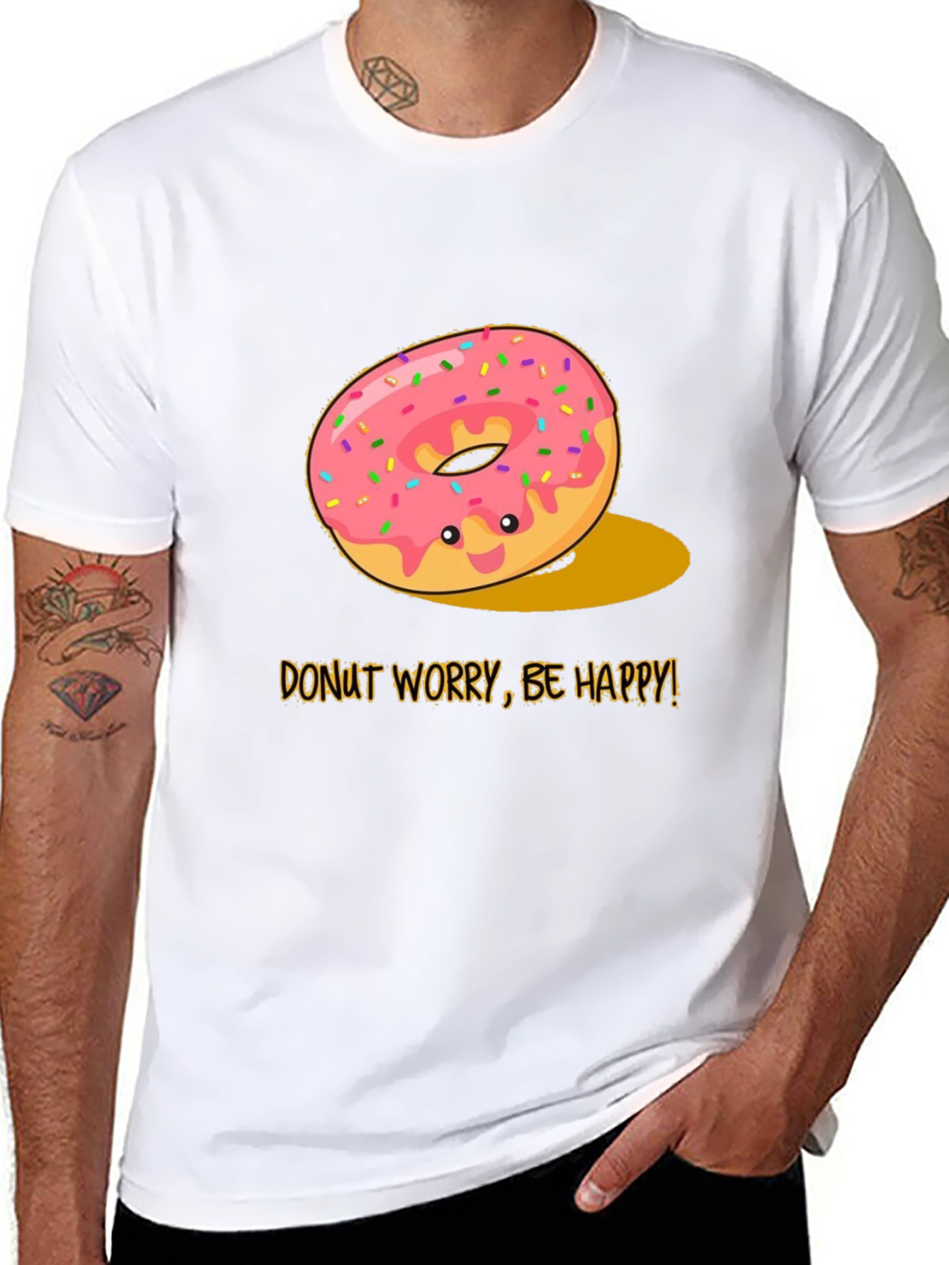Donut Worry Be Happy Graphic Tee