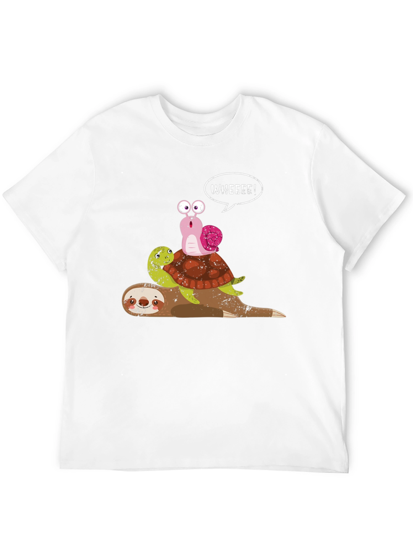 Sloth Turtle Snail Graphic Tee - Wheeee!