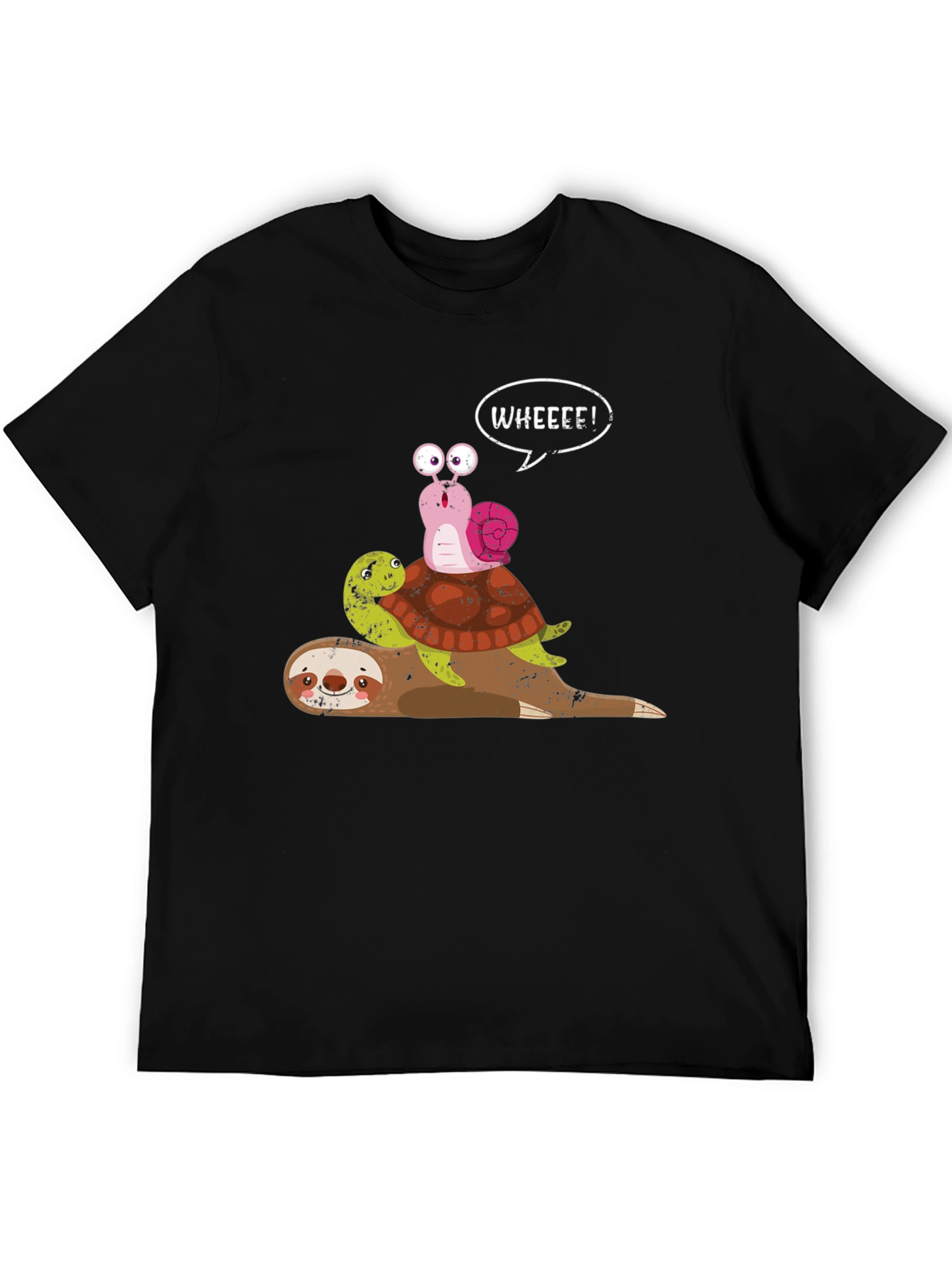 Sloth Turtle Snail Graphic Tee - Wheeee!