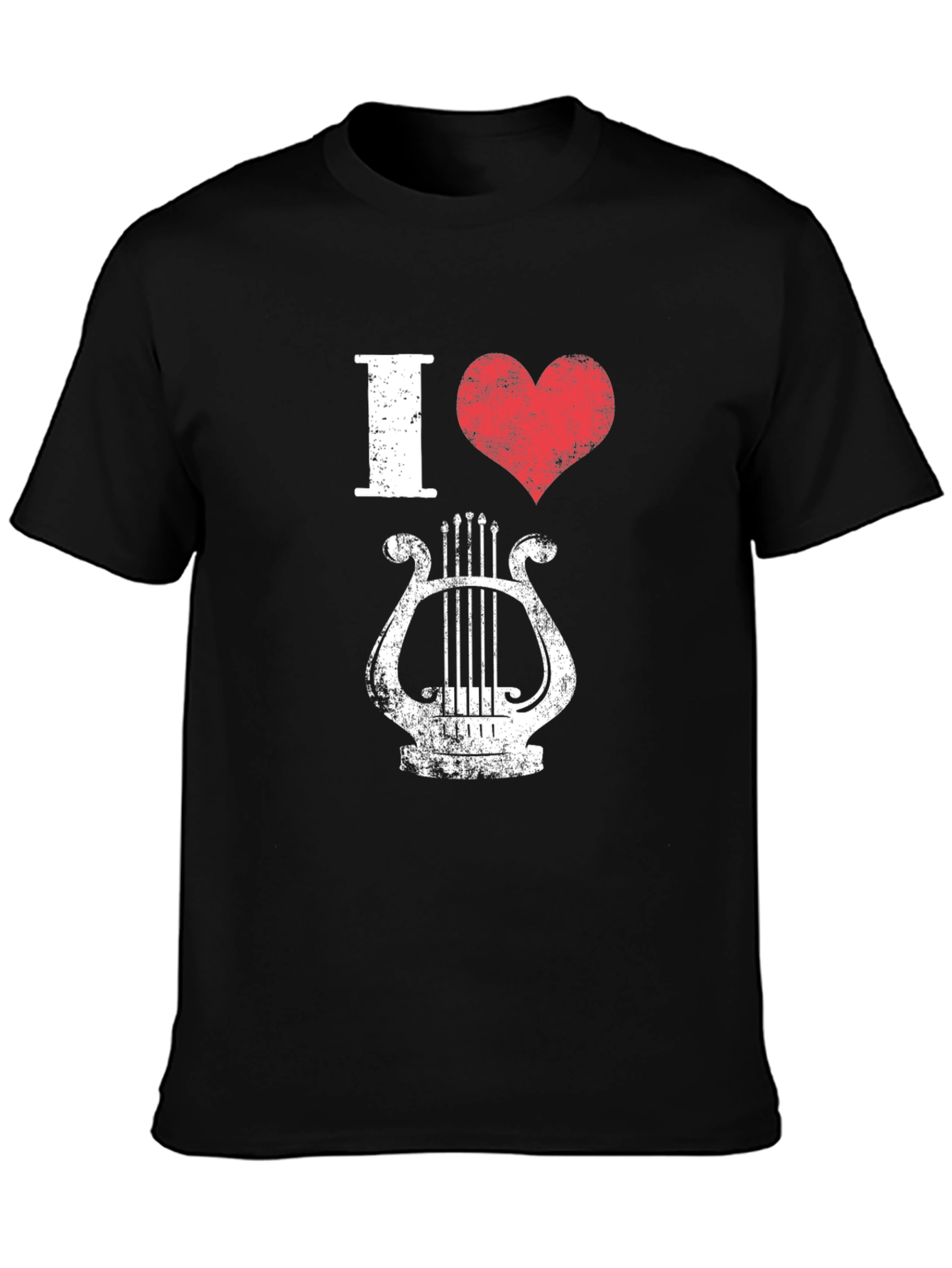 I Heart Lyre T-Shirt - Distressed Print