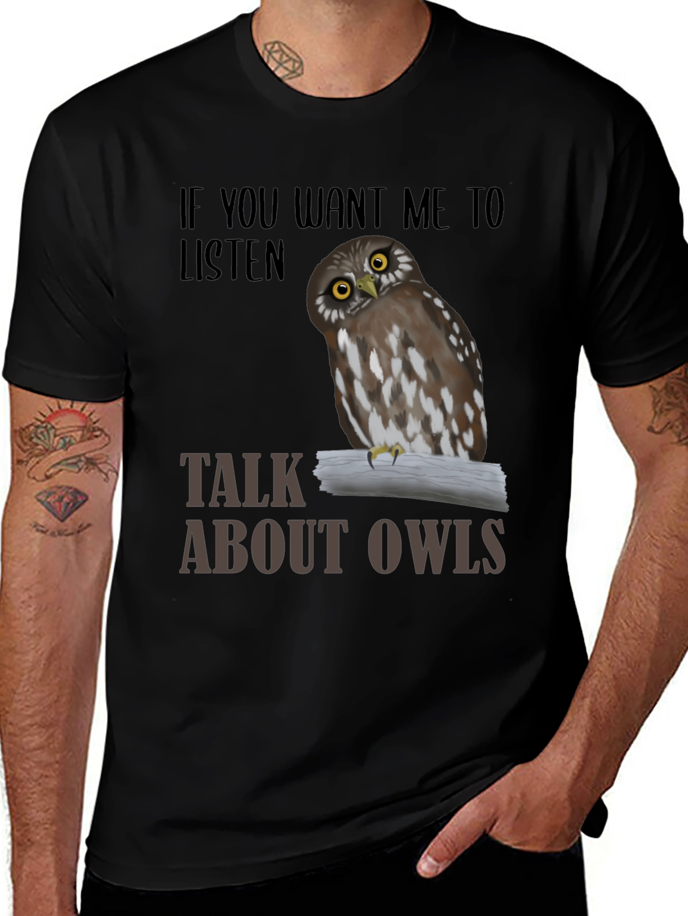 Talk About Owls T-Shirt Funny Owl Lover Tee