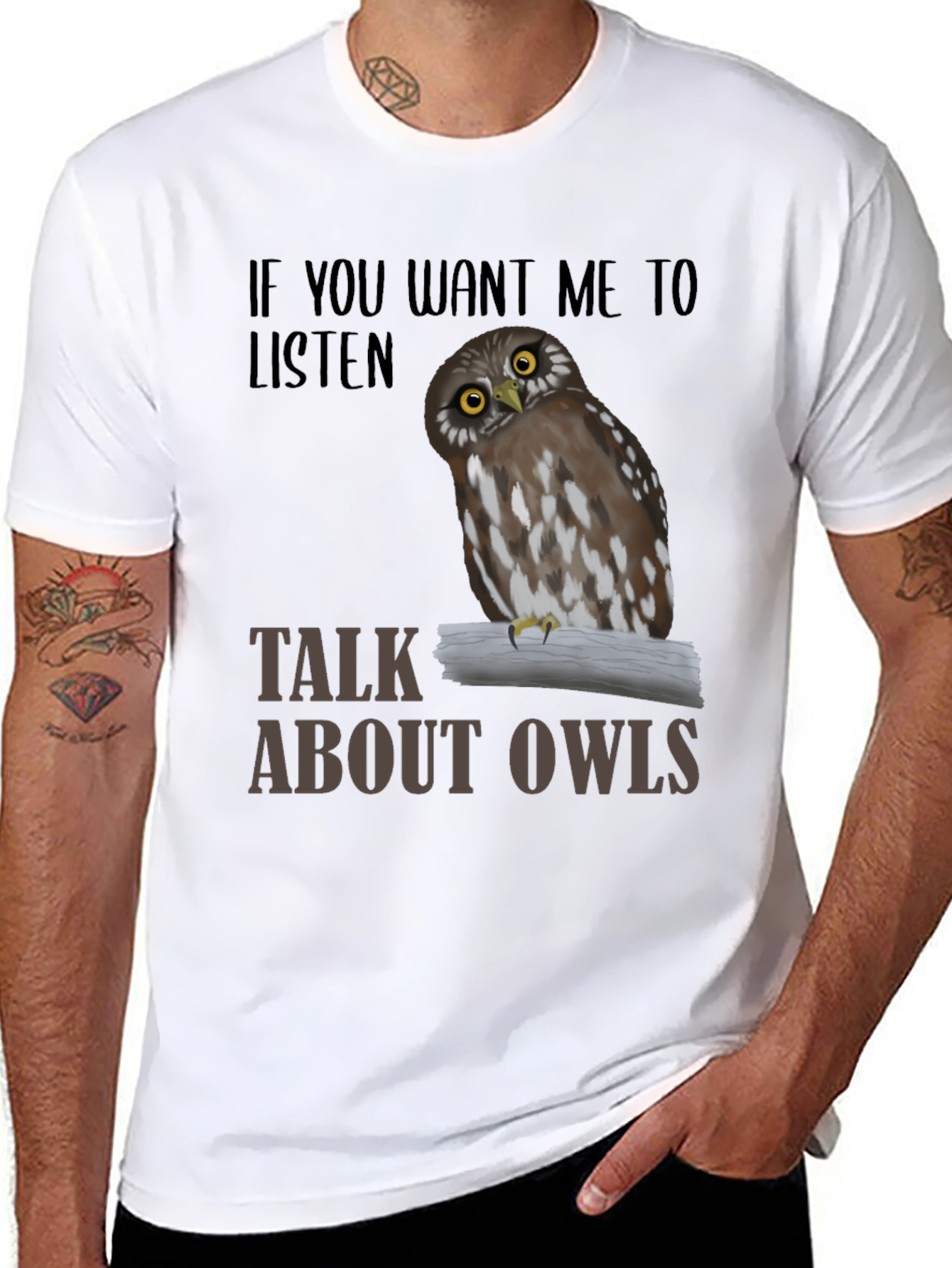 Talk About Owls T-Shirt Funny Owl Lover Tee