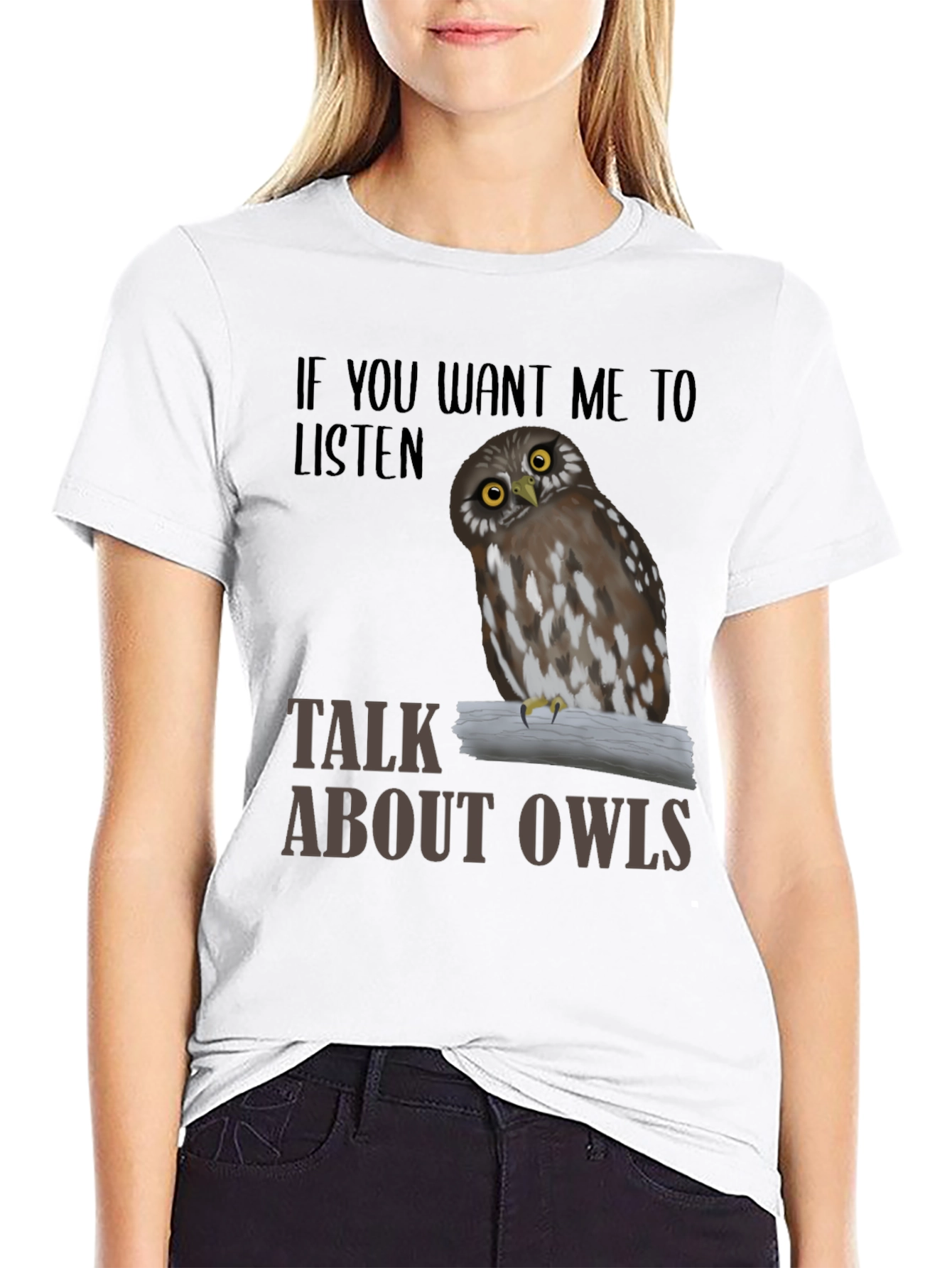 Talk About Owls T-Shirt Funny Owl Lover Tee