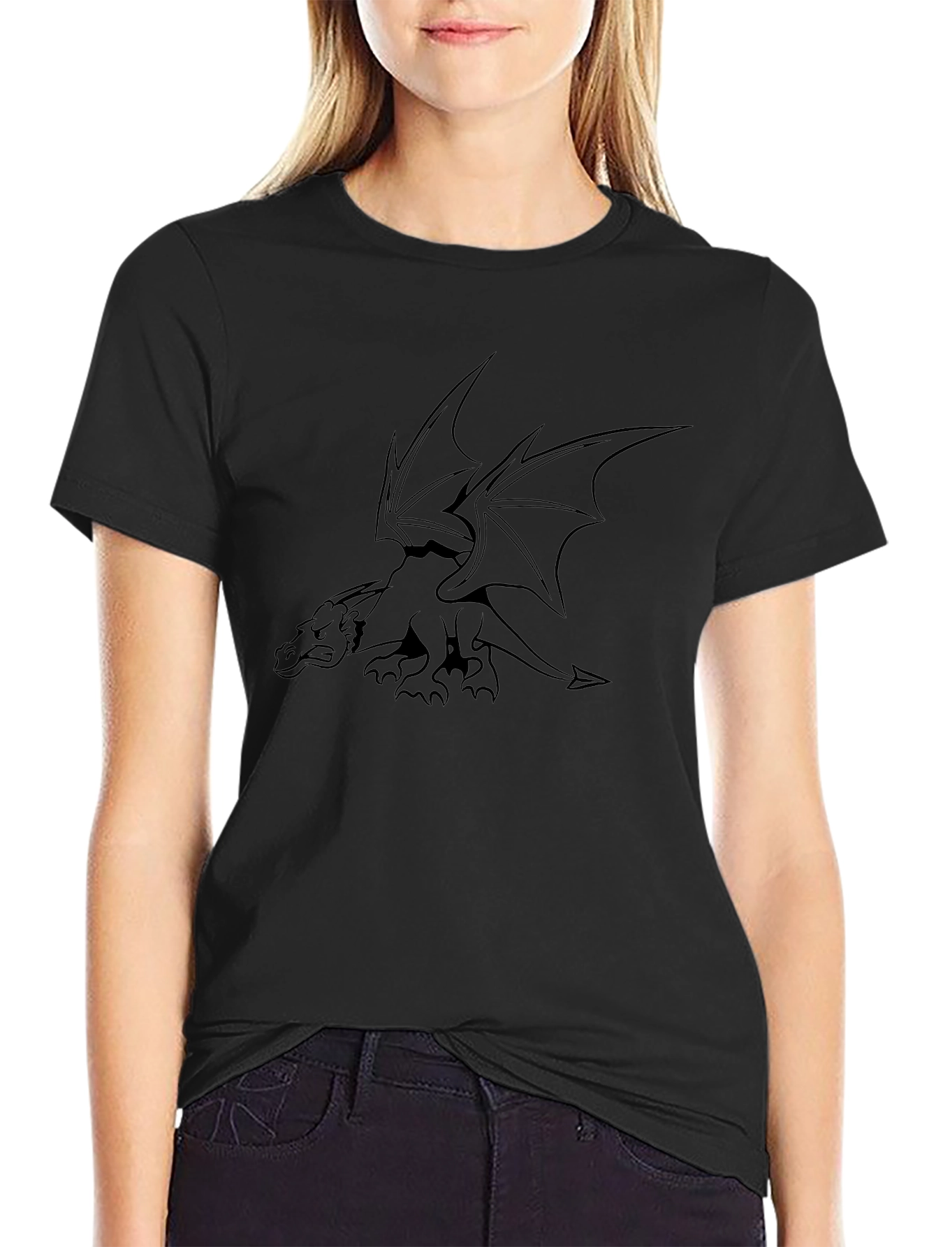 Black Dragon Graphic Tee - Bold & Unique Style