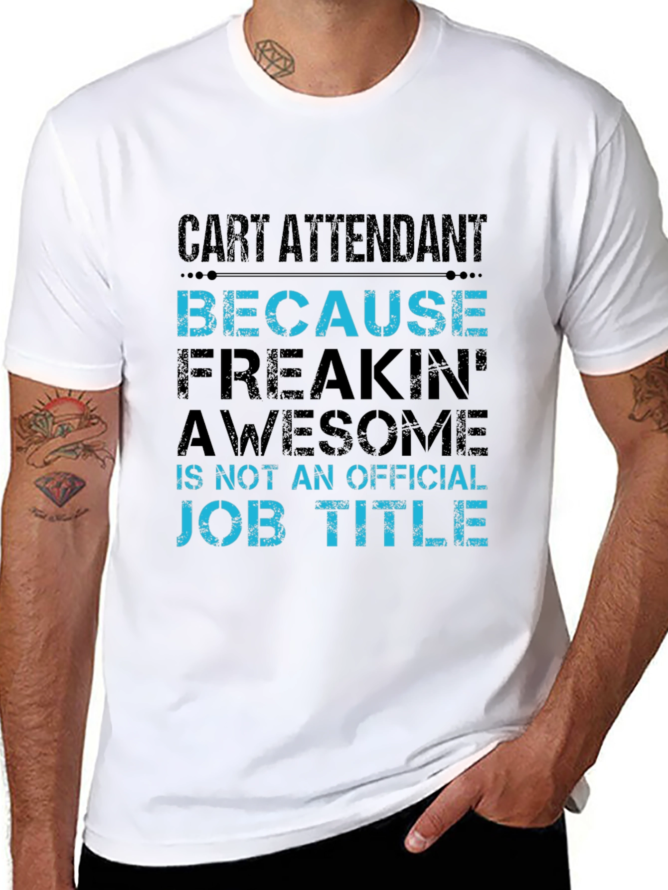 Cart Attendant Funny Job Title T-Shirt