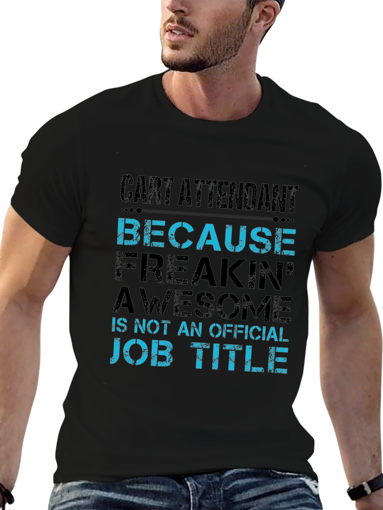 Cart Attendant Funny Job Title T-Shirt