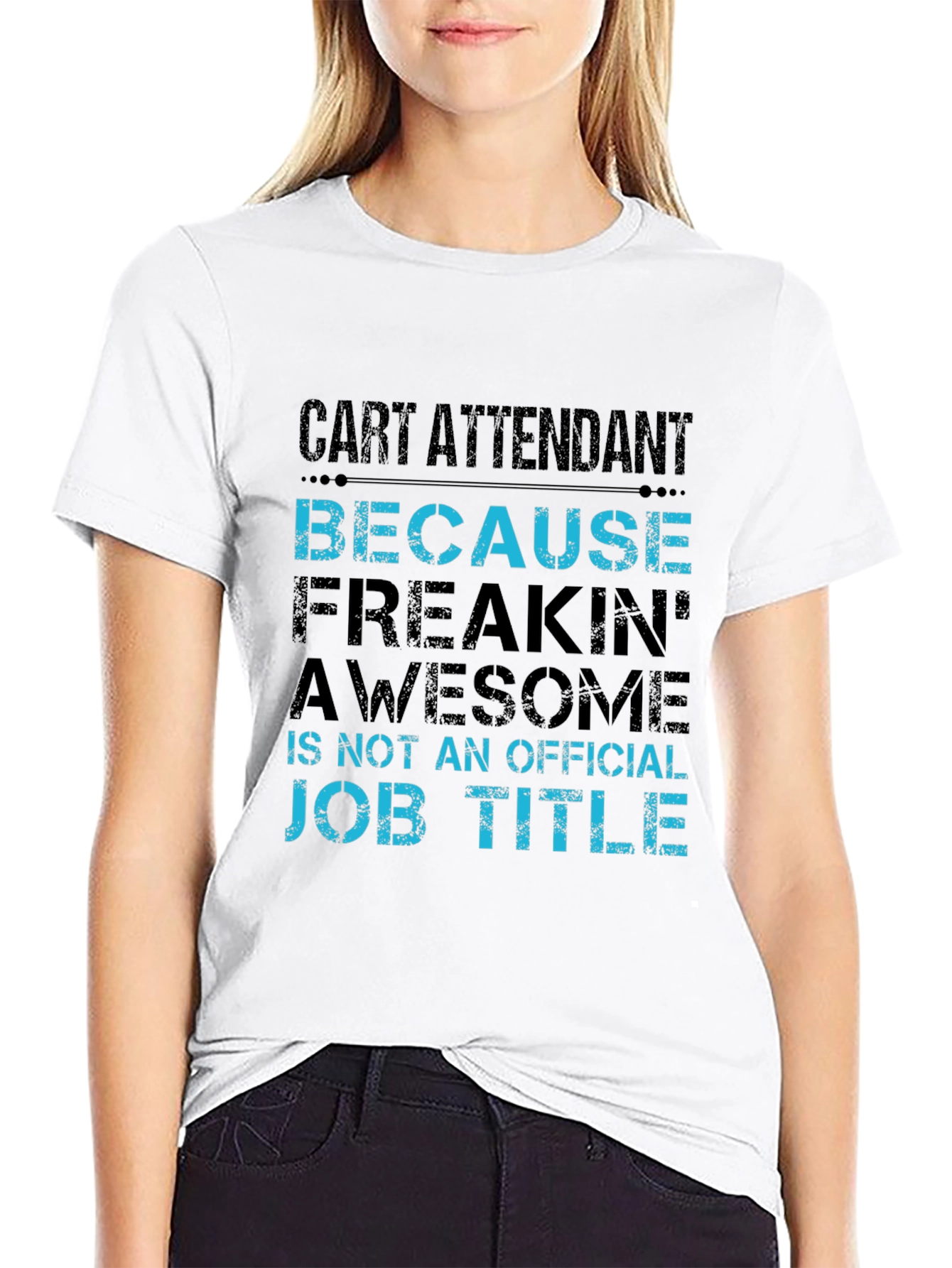 Cart Attendant Funny Job Title T-Shirt