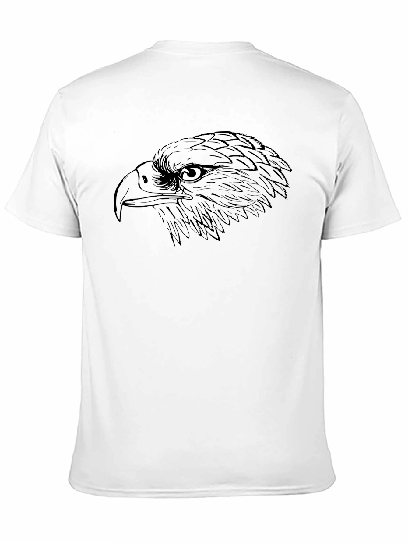 Mens Black Eagle Graphic T-Shirt