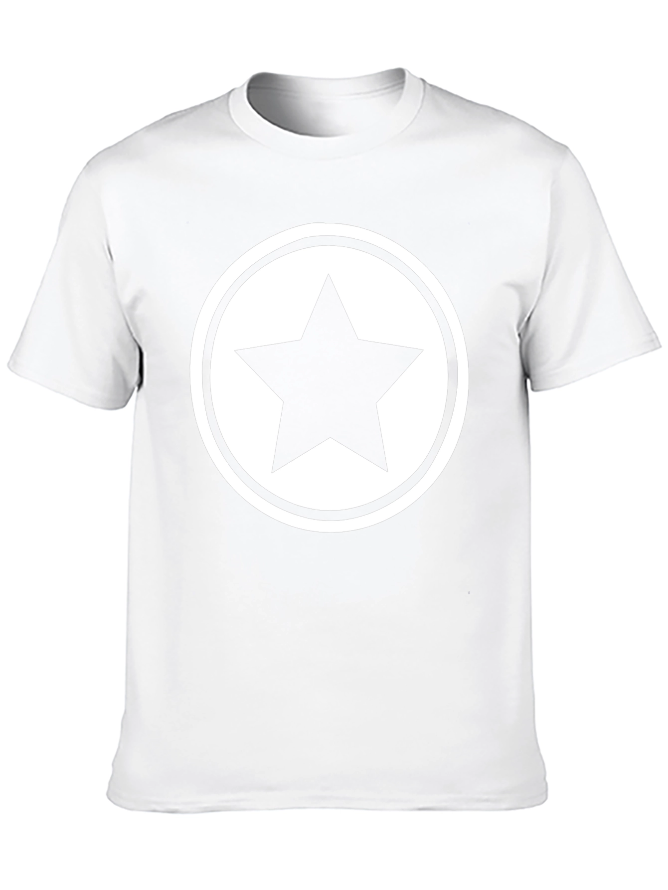 Star Graphic Tee - Black Cotton Blend T-Shirt