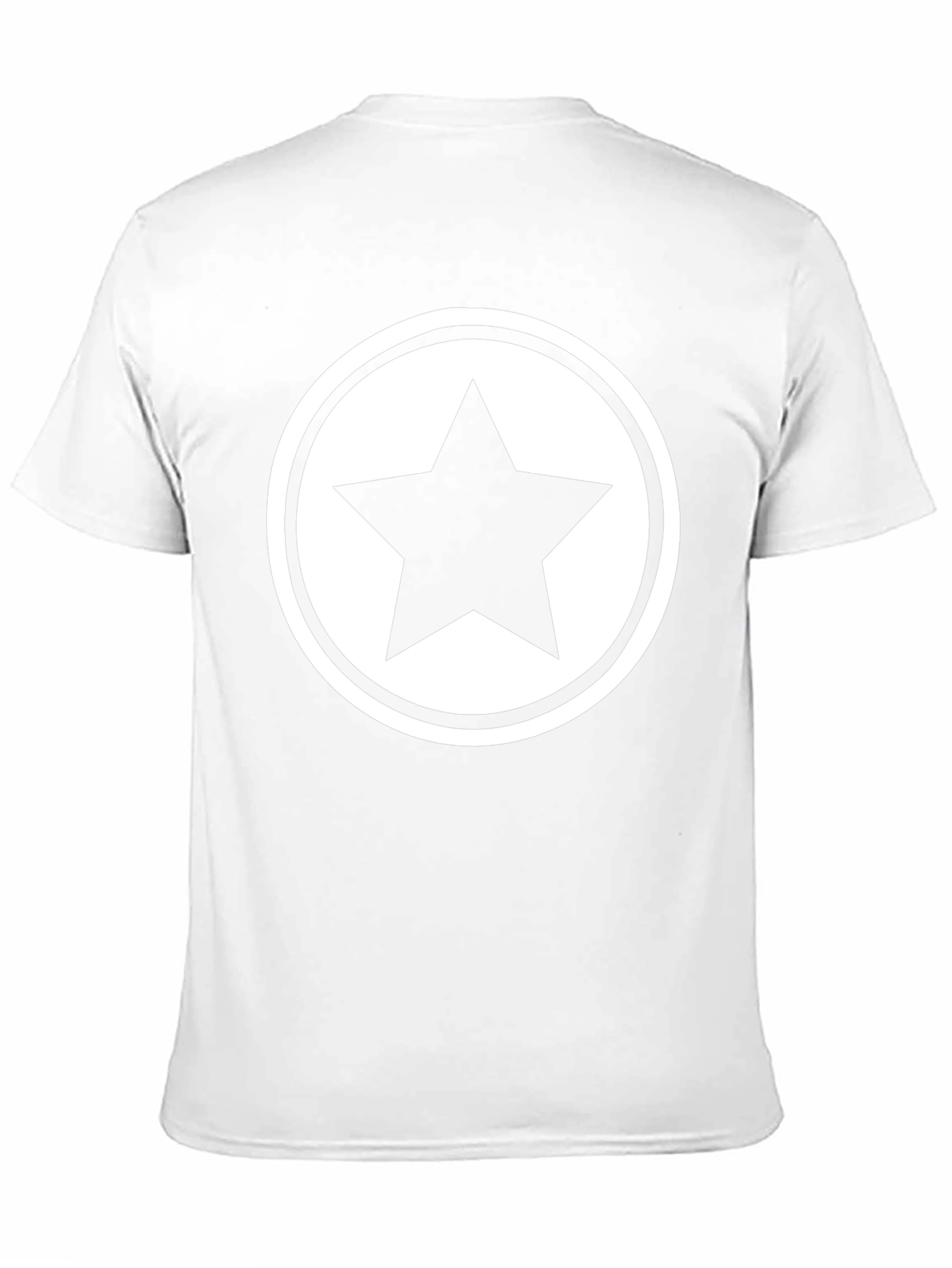 Star Graphic Tee - Black Cotton Blend T-Shirt