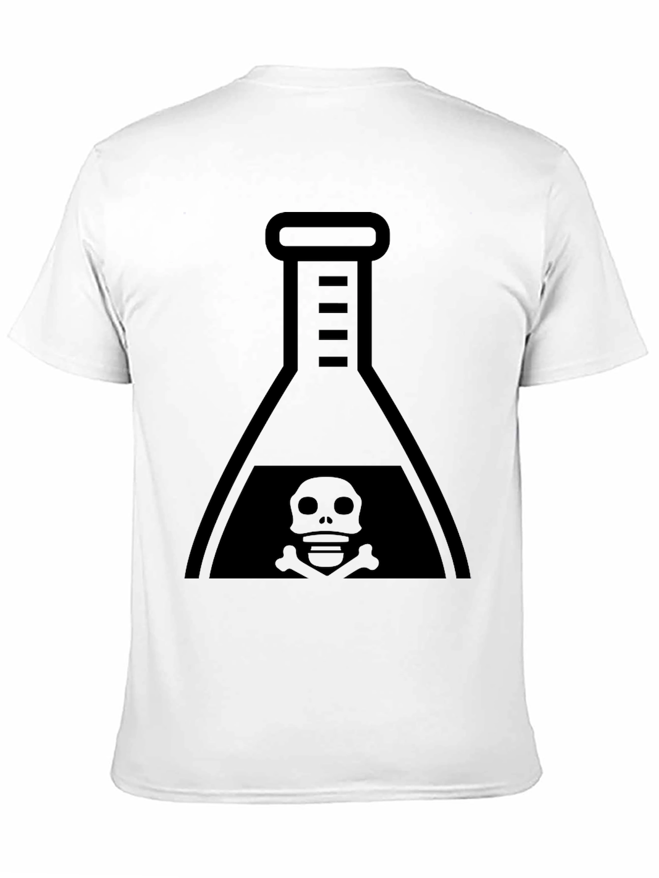 Mens Black T-Shirt with Poison Flask Graphic