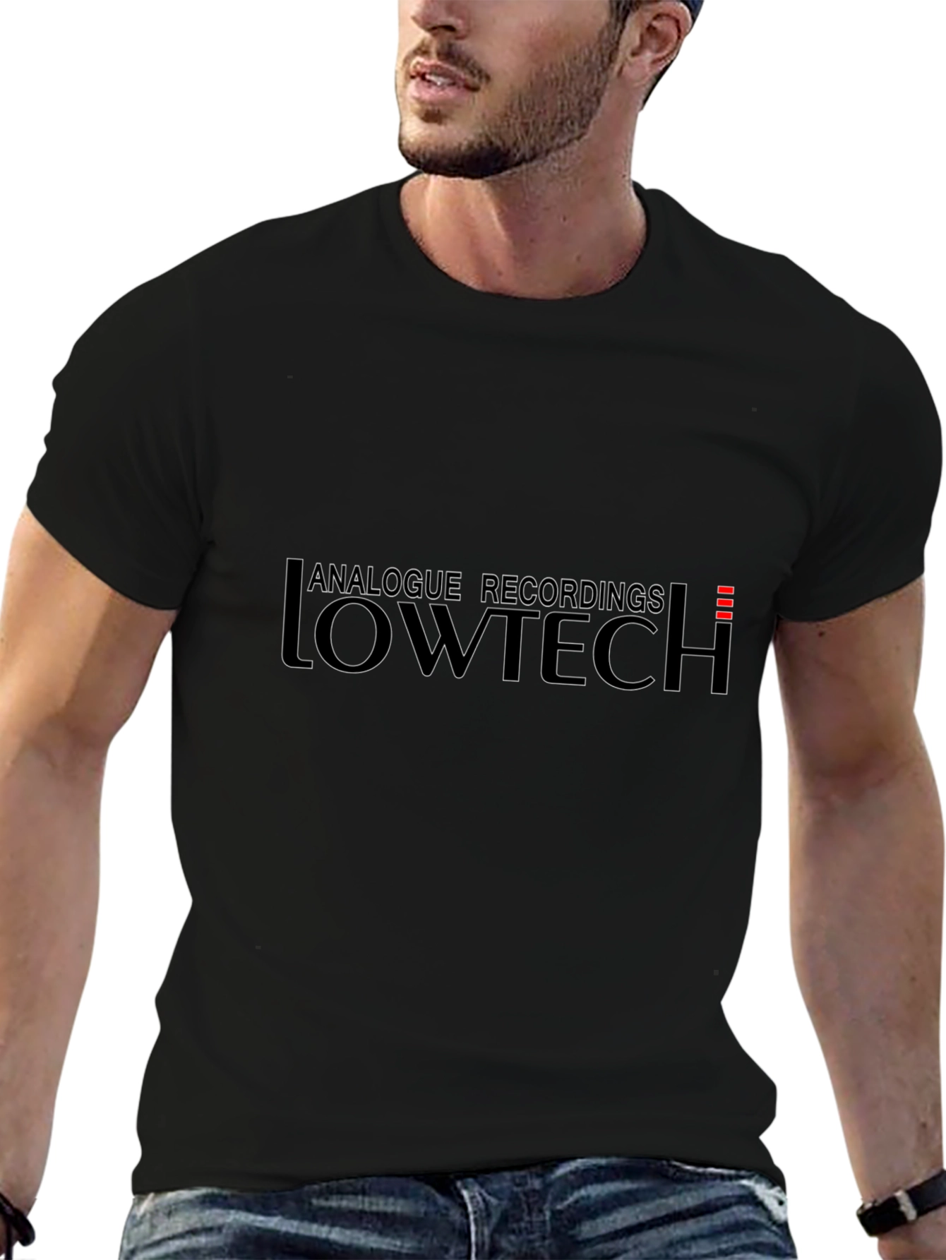 Analogue Recordings Lowtech Black T-Shirt