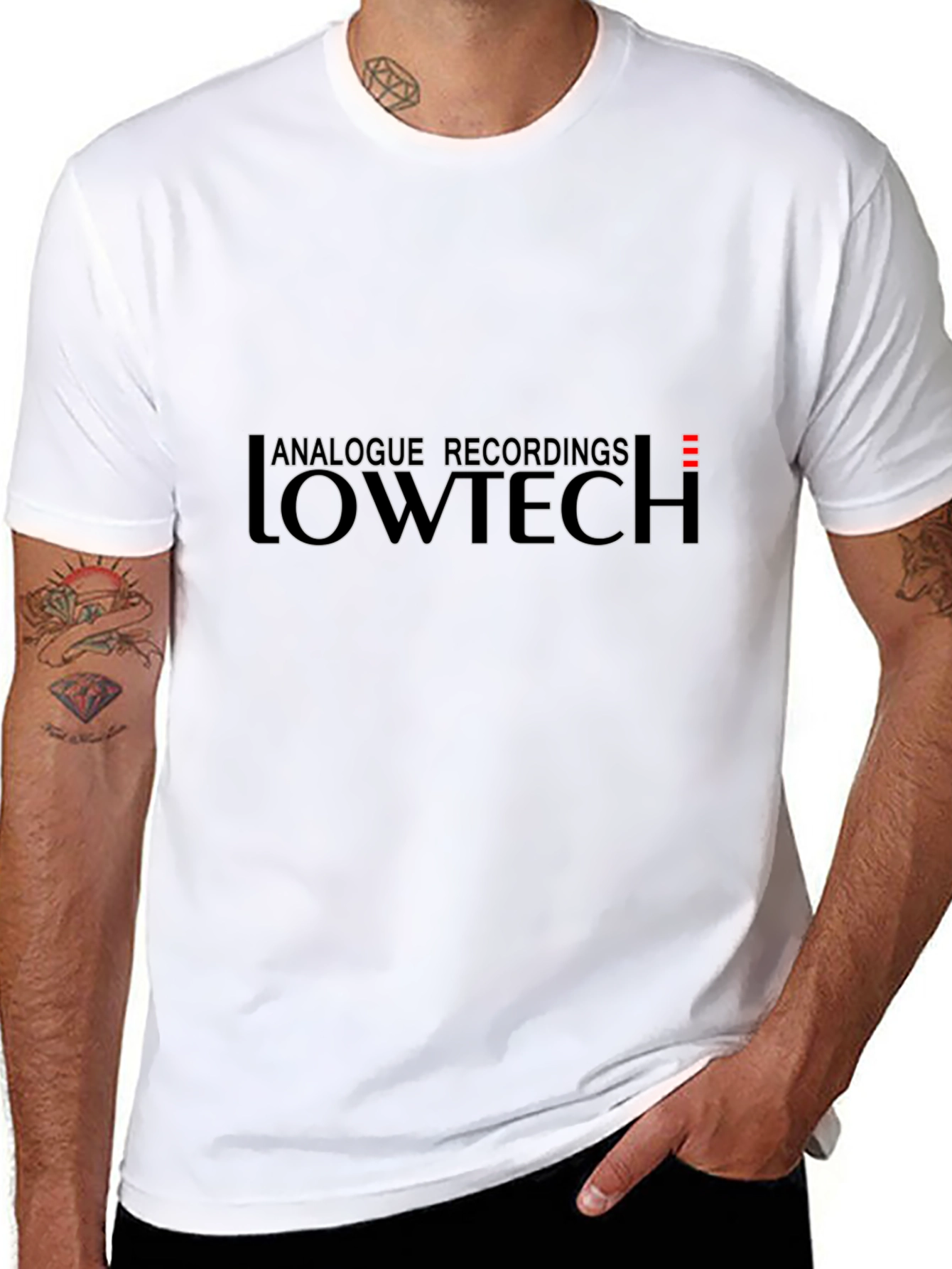 Analogue Recordings Lowtech Black T-Shirt