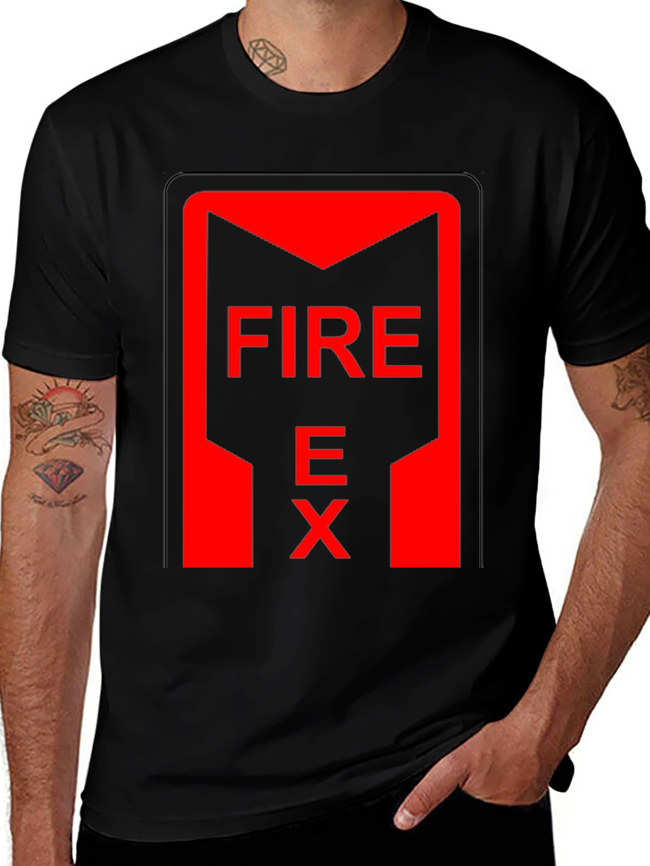 FIRE EX T-Shirt - Bold Graphic Tee