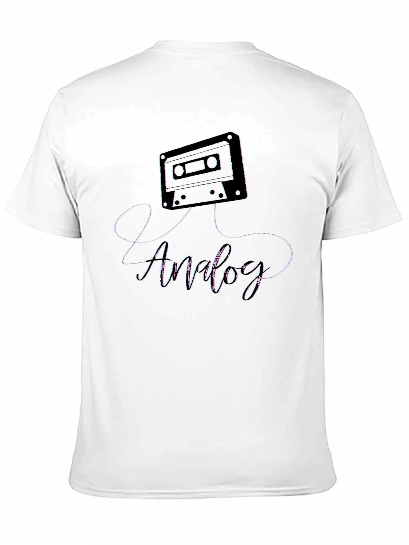 Analog Cassette Tape Graphic Tee - Retro Music Shirt