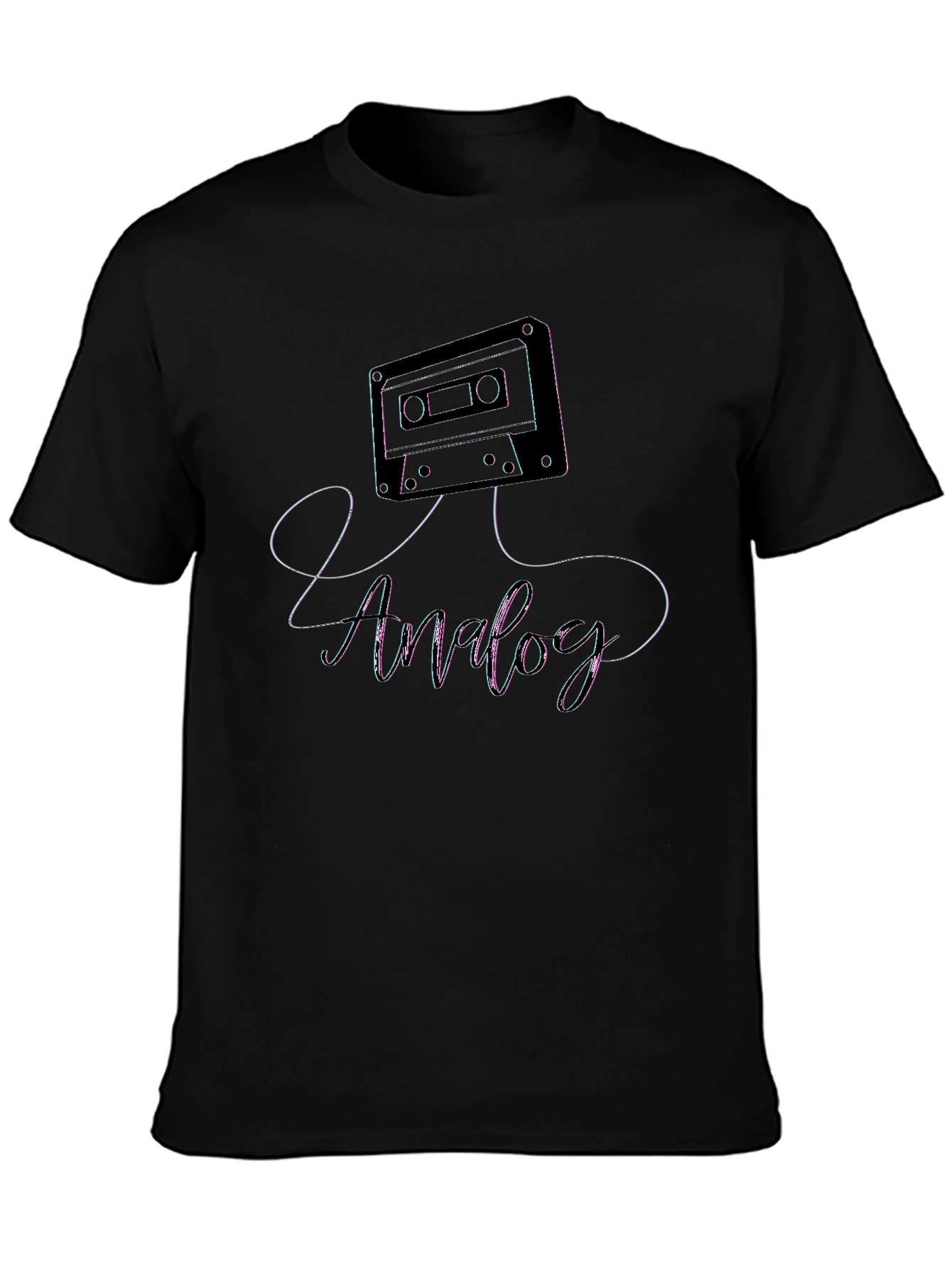 Analog Cassette Tape Graphic Tee - Retro Music Shirt