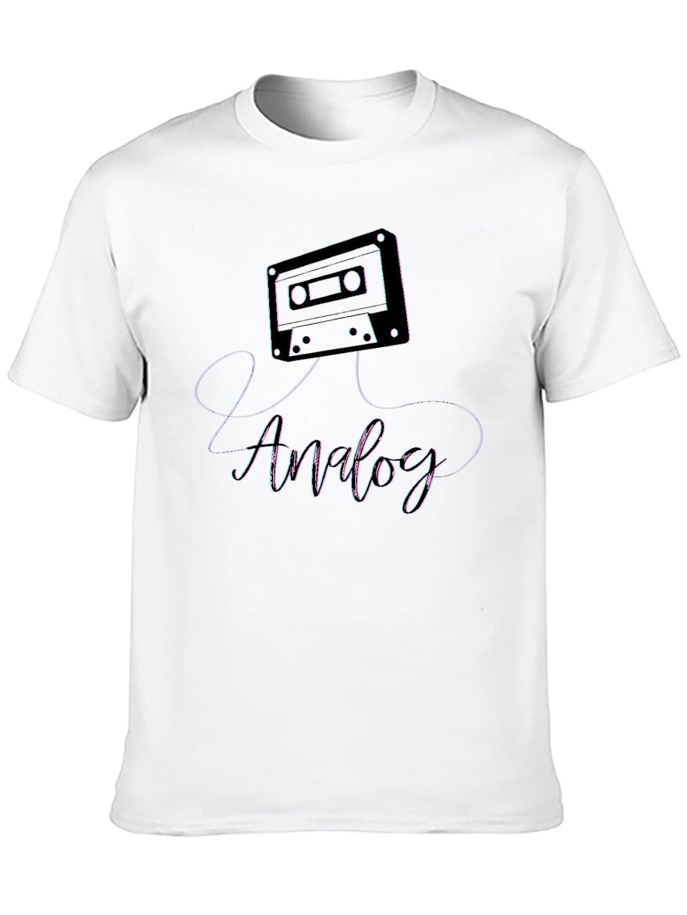 Analog Cassette Tape Graphic Tee - Retro Music Shirt
