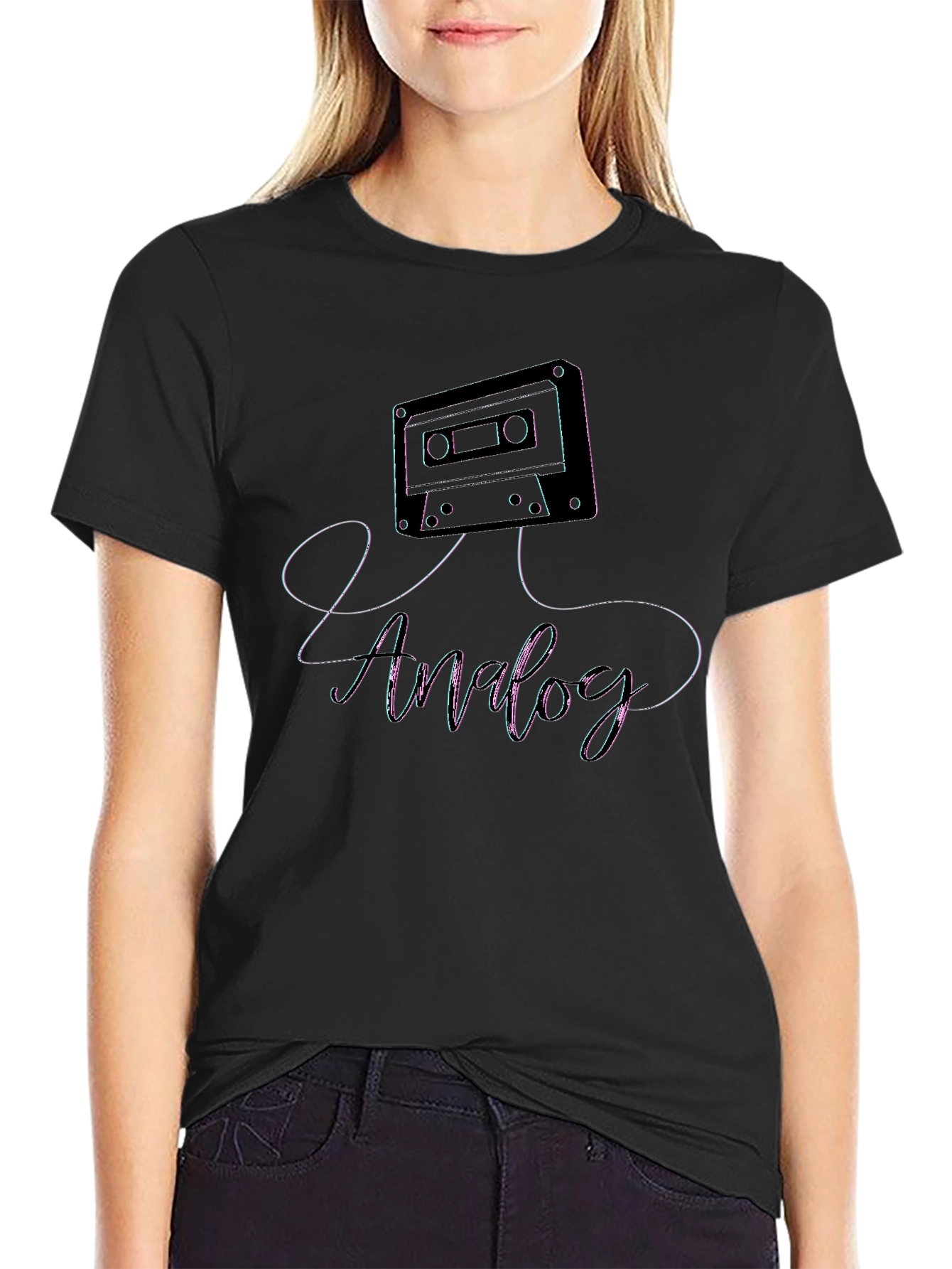 Analog Cassette Tape Graphic Tee - Retro Music Shirt
