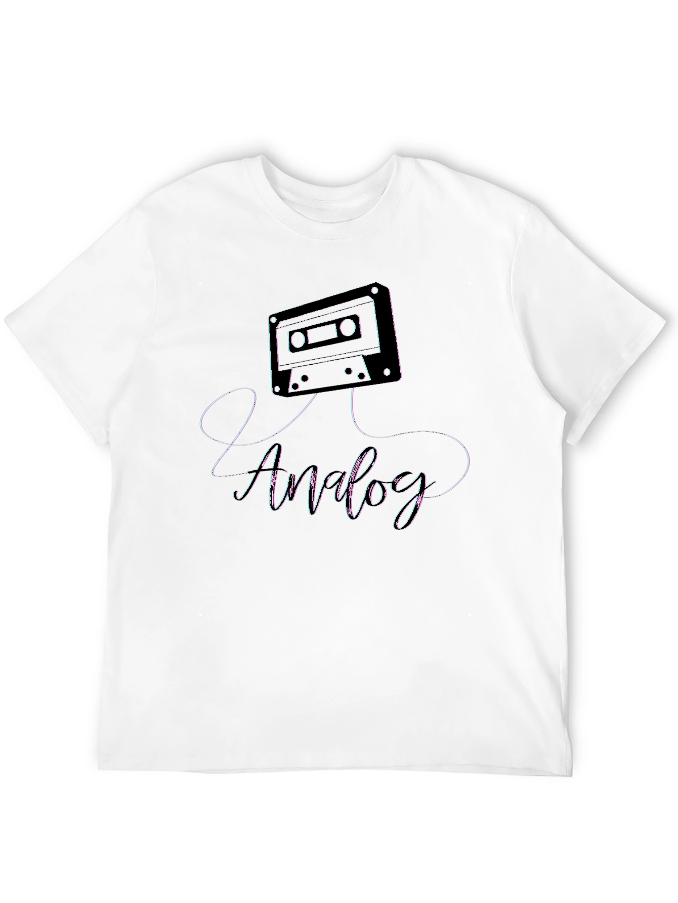 Analog Cassette Tape Graphic Tee - Retro Music Shirt