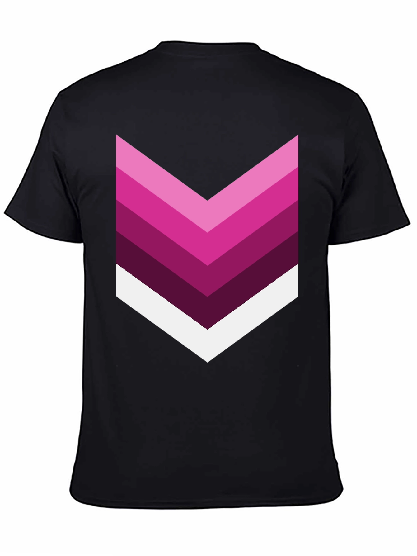 Chevron Stripe Graphic Tee - Modern Style