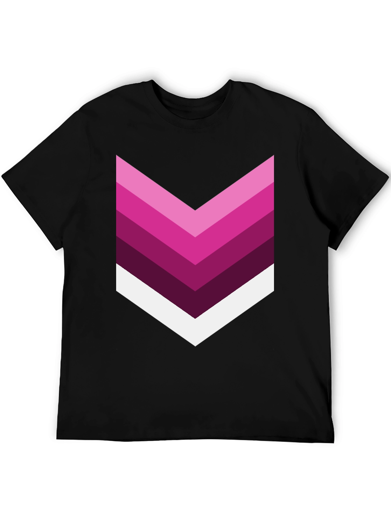 Chevron Stripe Graphic Tee - Modern Style