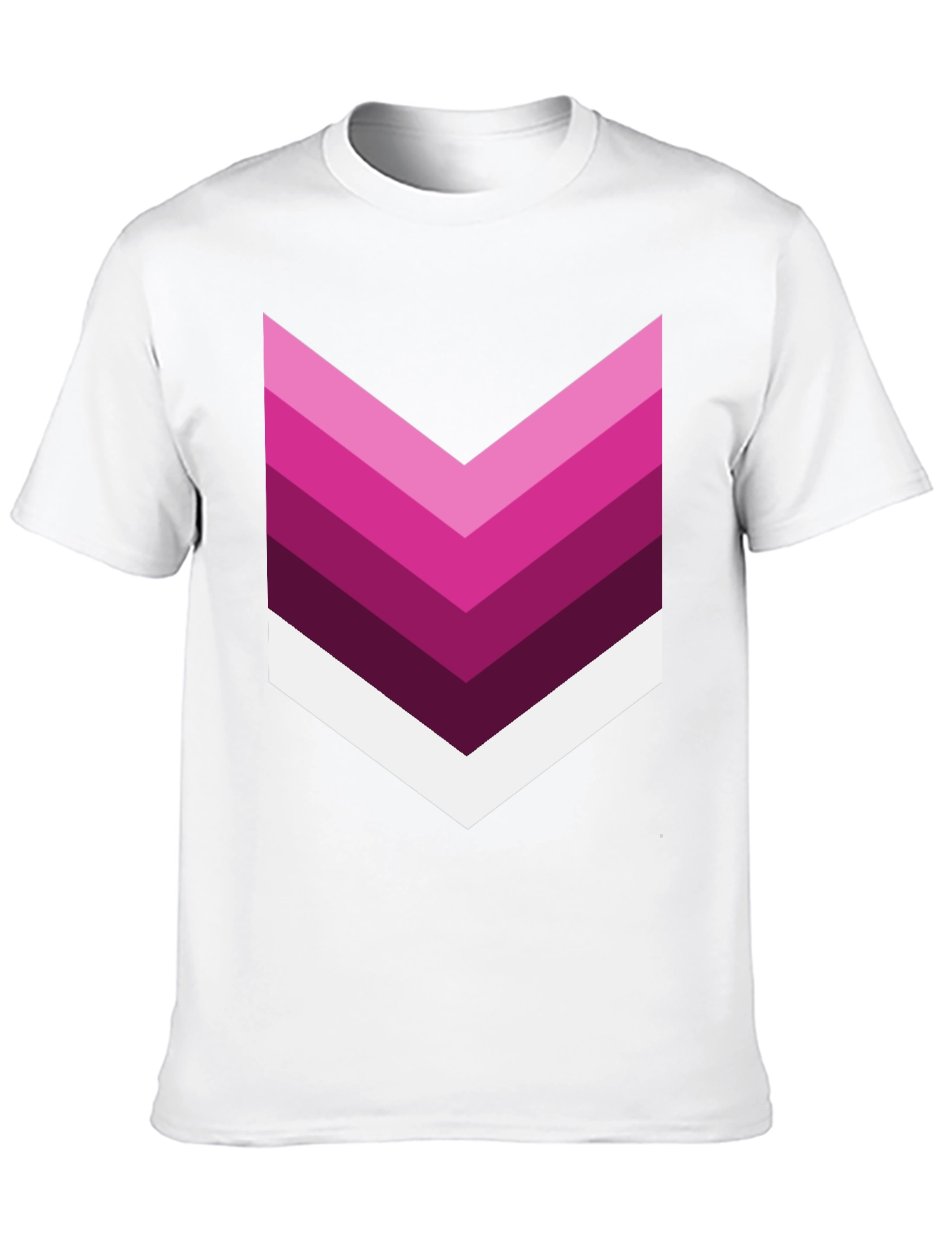 Chevron Stripe Graphic Tee - Modern Style