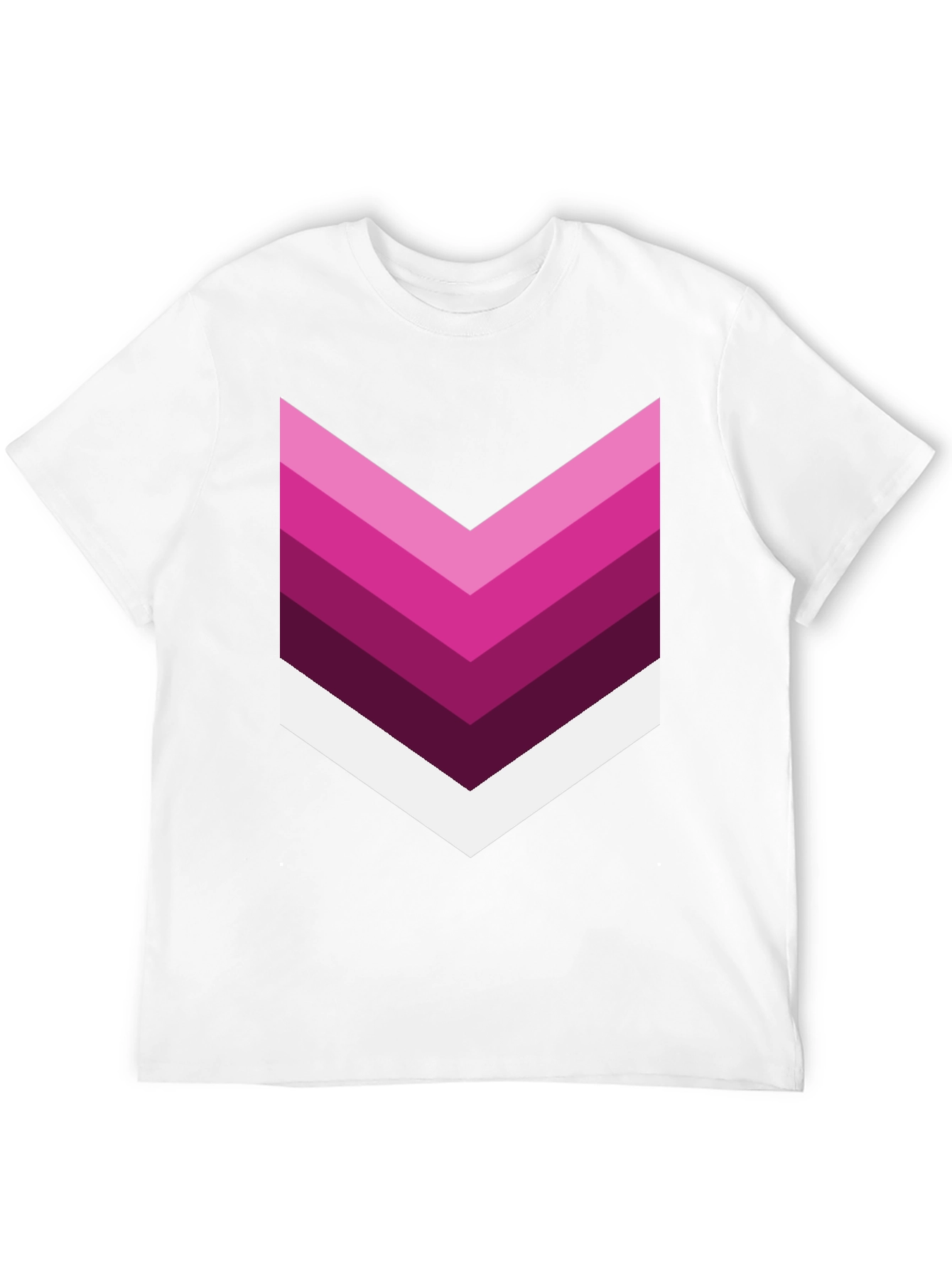 Chevron Stripe Graphic Tee - Modern Style