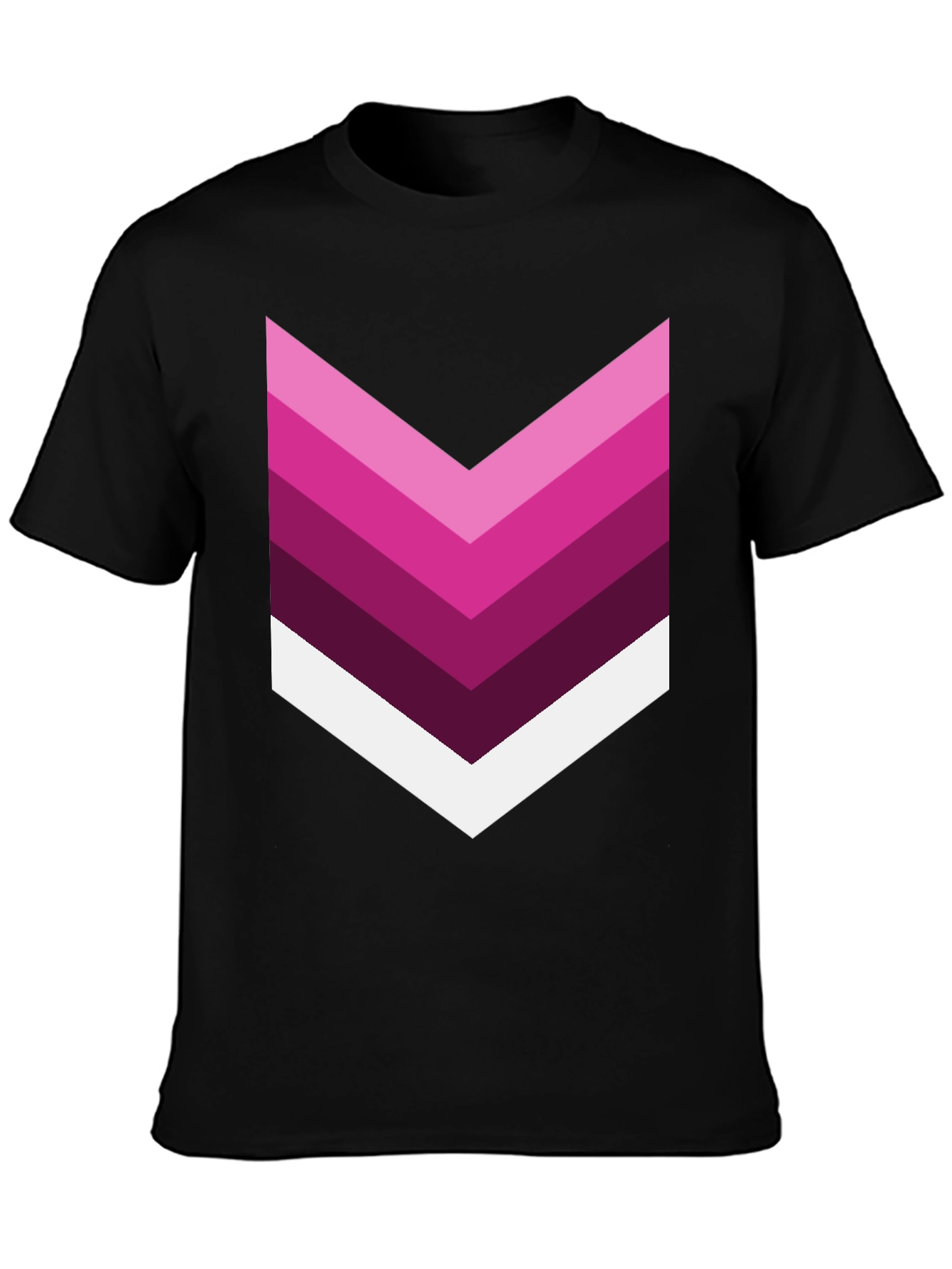 Chevron Stripe Graphic Tee - Modern Style