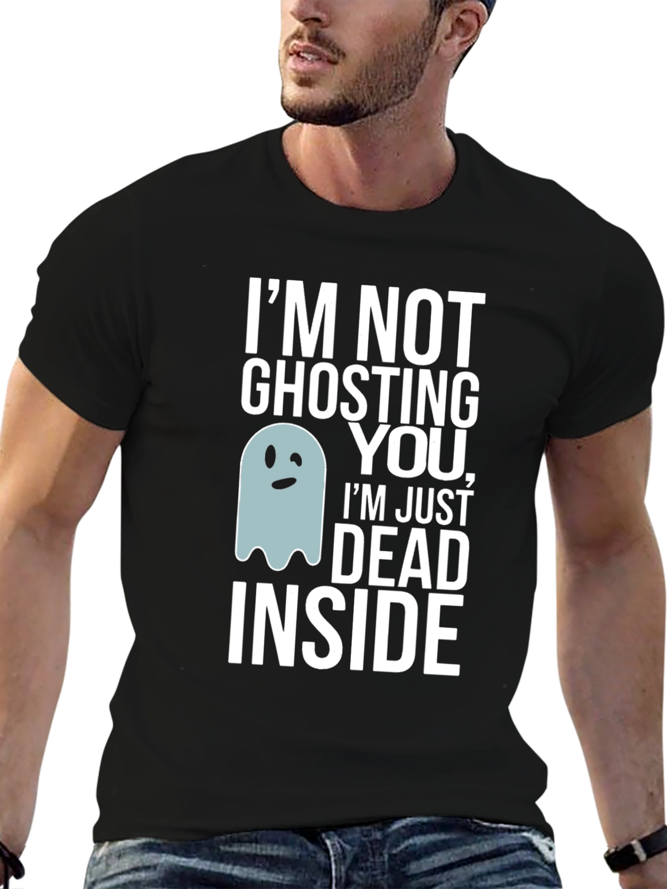 Funny Ghosting You Dead Inside Graphic Tee