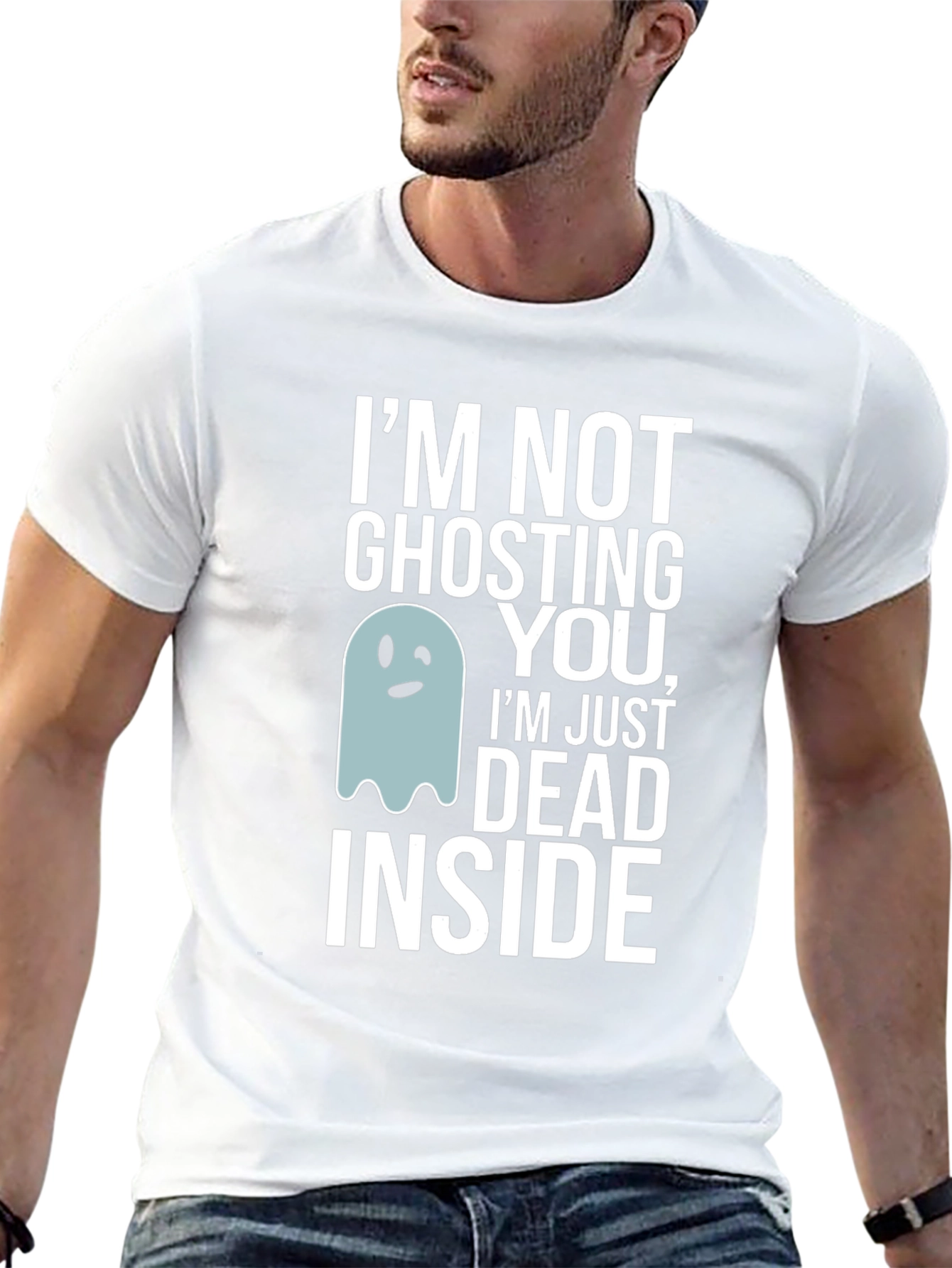 Funny Ghosting You Dead Inside Graphic Tee