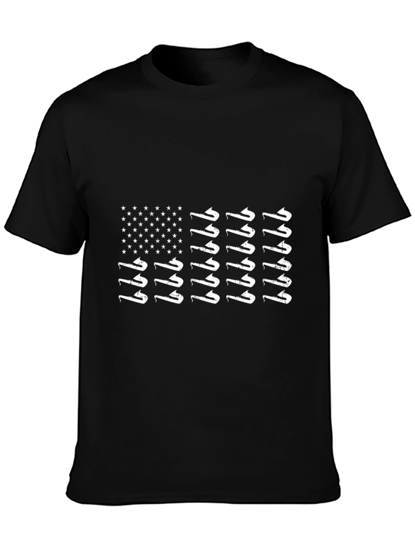 American Flag Saxophone T-Shirt