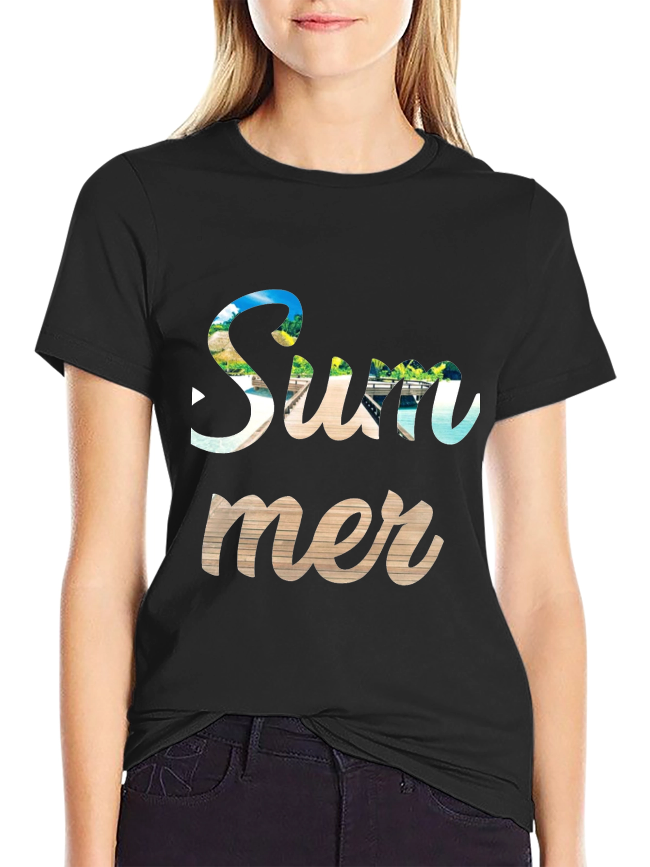 Summer T-Shirt - Beachy Vibes Graphic Tee