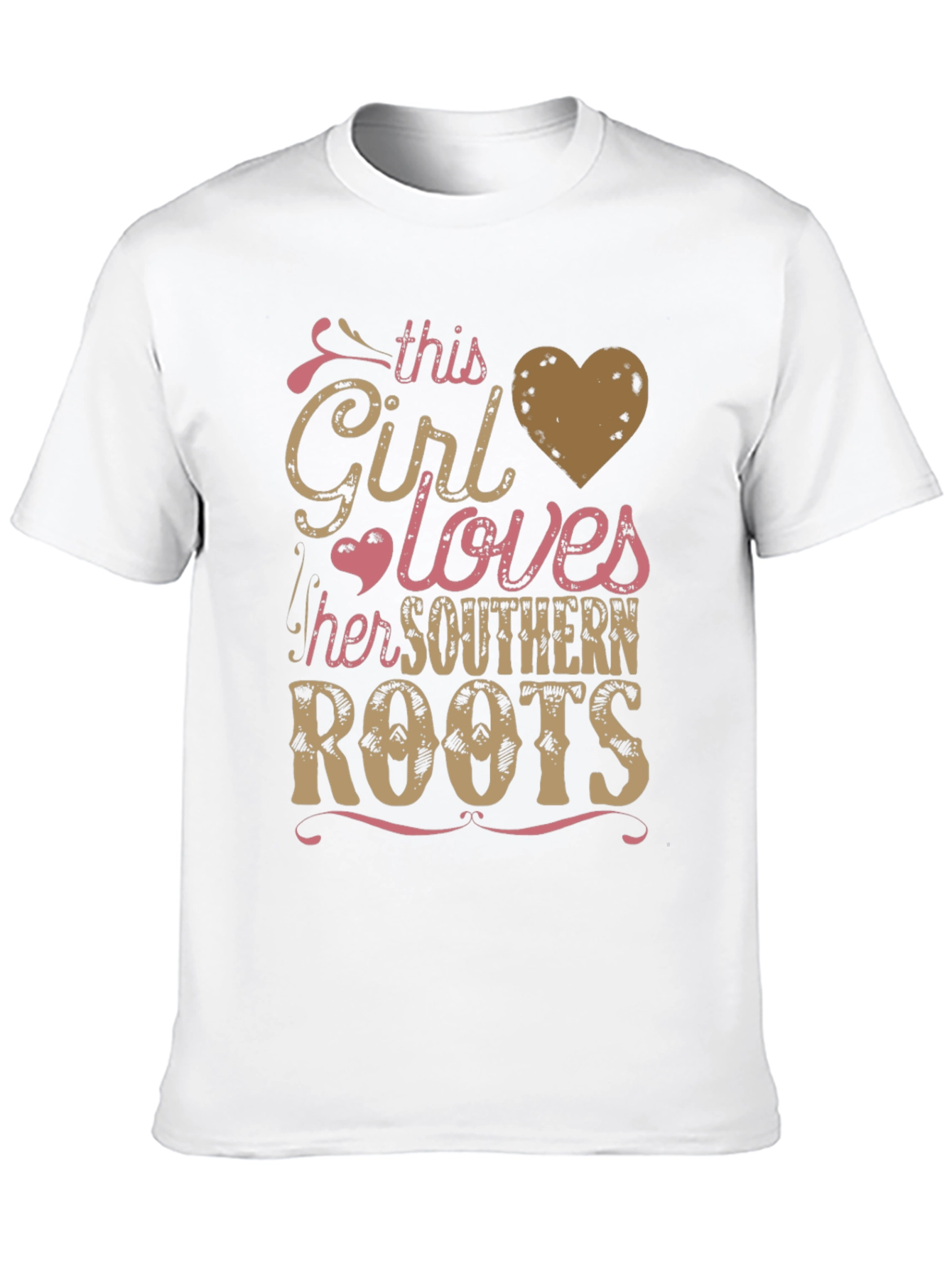 Southern Roots Girls Heart Graphic T-Shirt