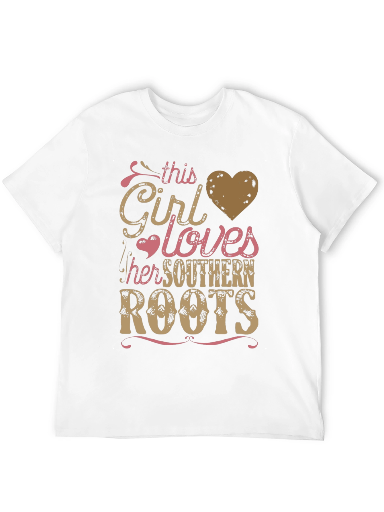Southern Roots Girls Heart Graphic T-Shirt