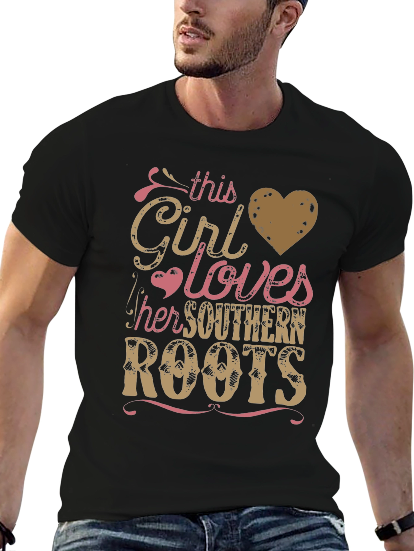 Southern Roots Girls Heart Graphic T-Shirt