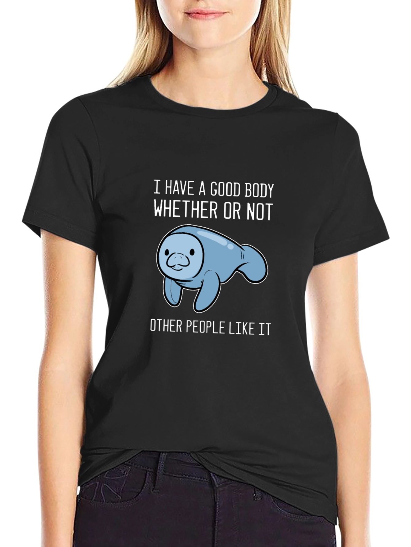 Manatee Good Body Graphic T-Shirt