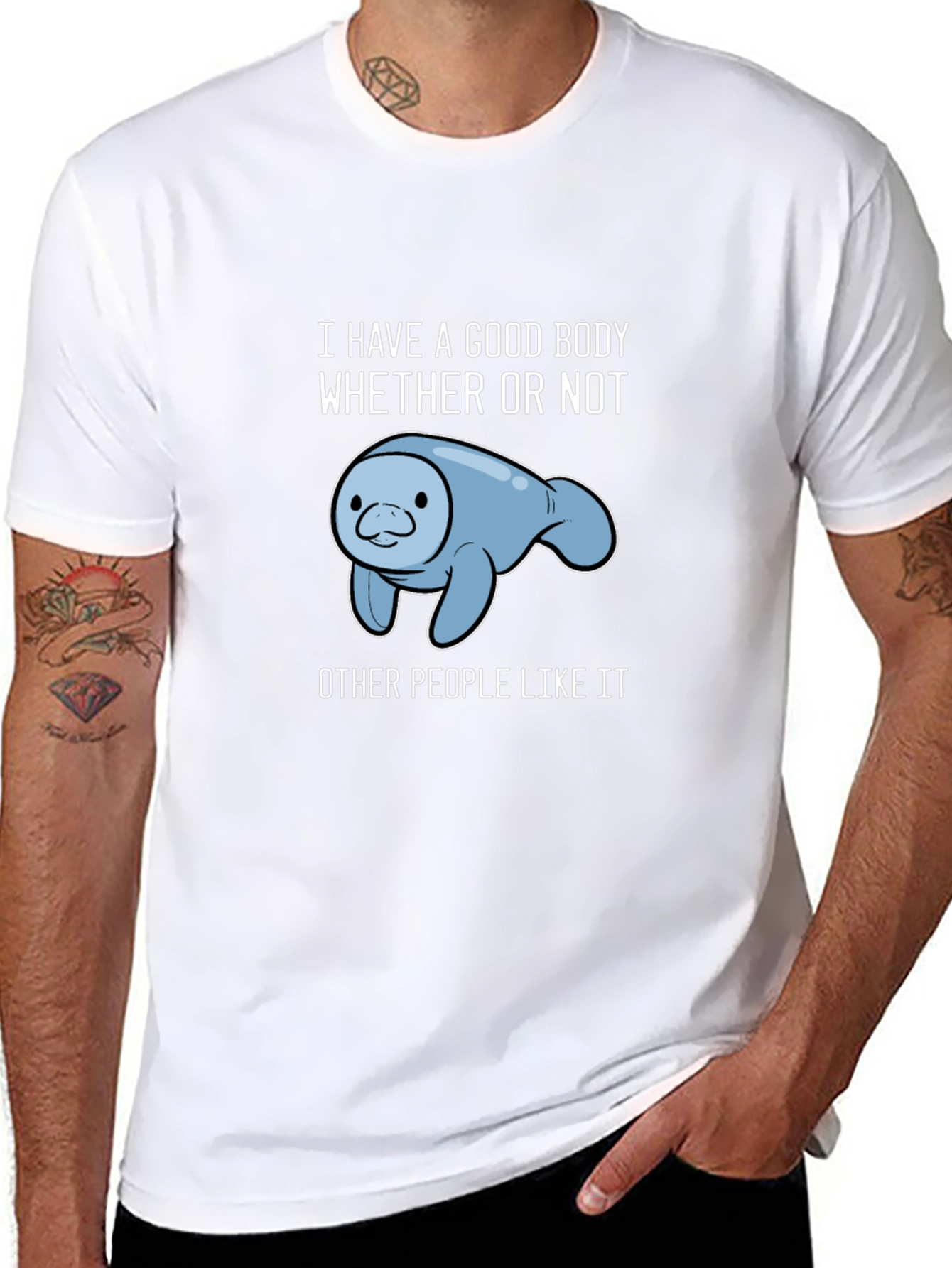 Manatee Good Body Graphic T-Shirt