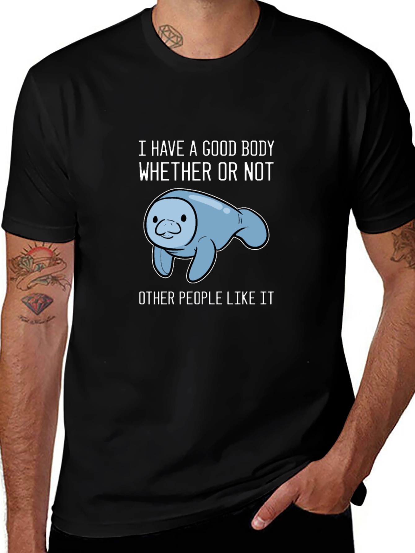 Manatee Good Body Graphic T-Shirt
