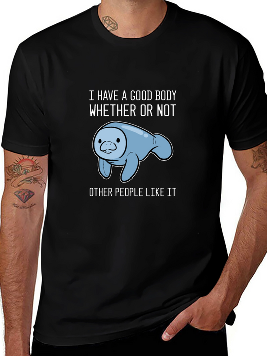 Manatee Good Body Graphic T-Shirt