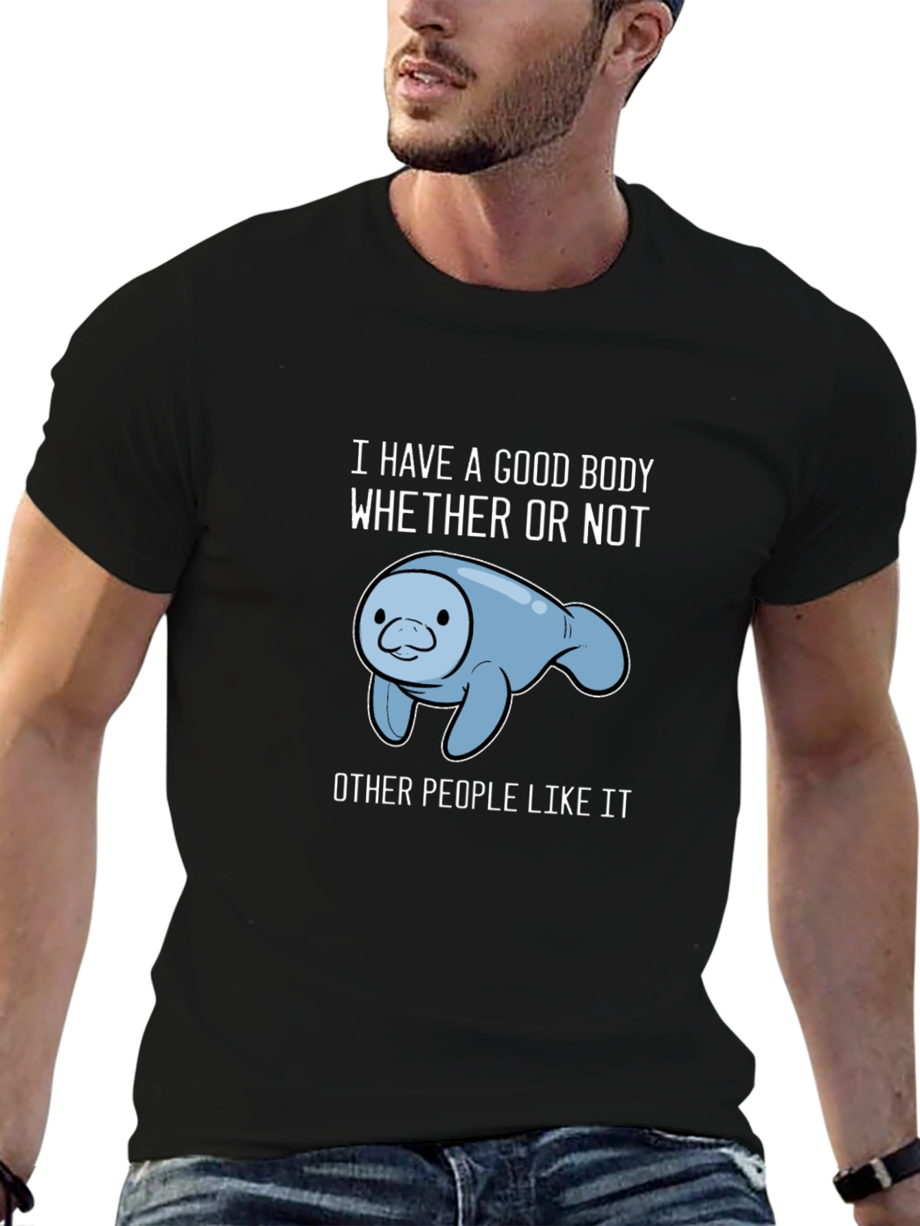 Manatee Good Body Graphic T-Shirt