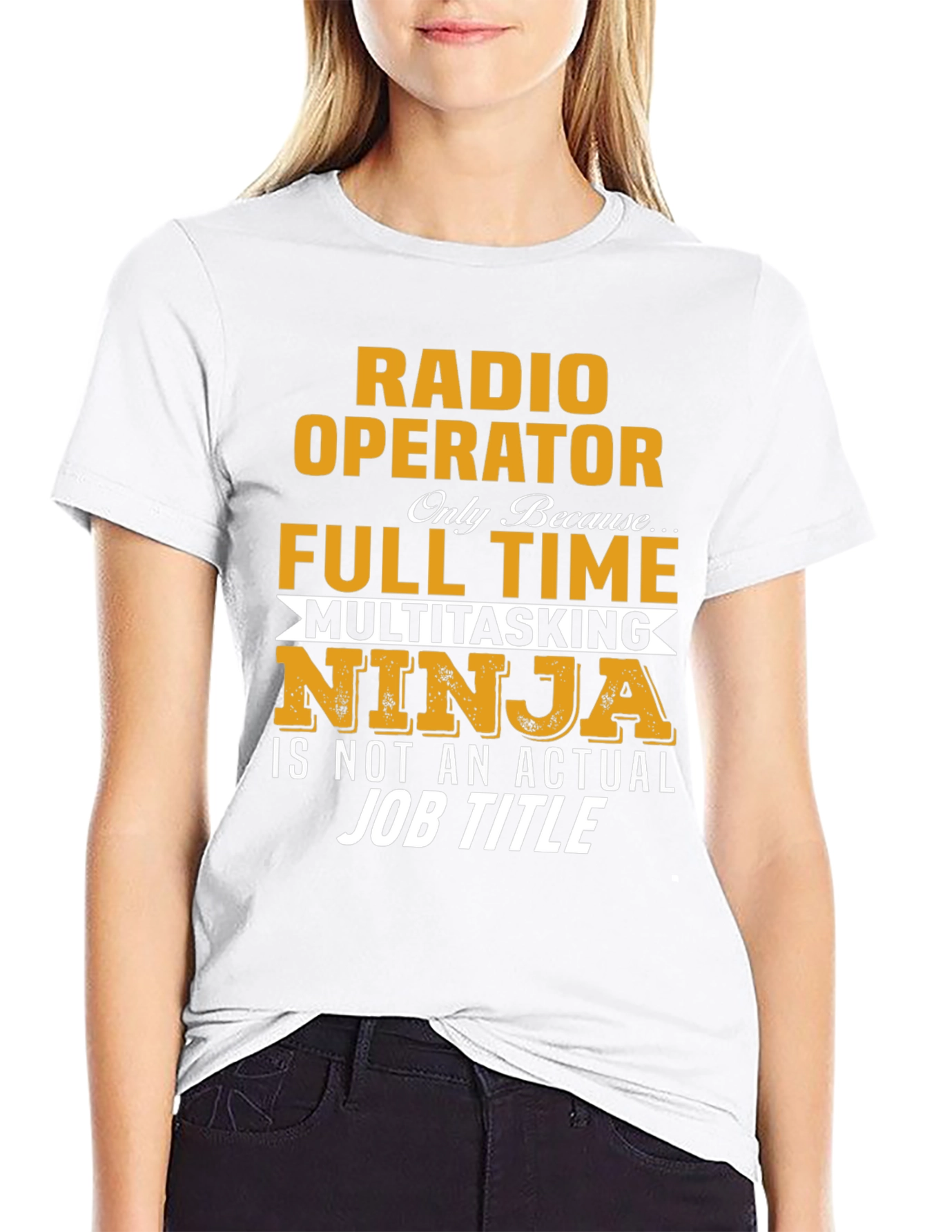 Radio Operator Full Time Multitasking Ninja T-Shirt