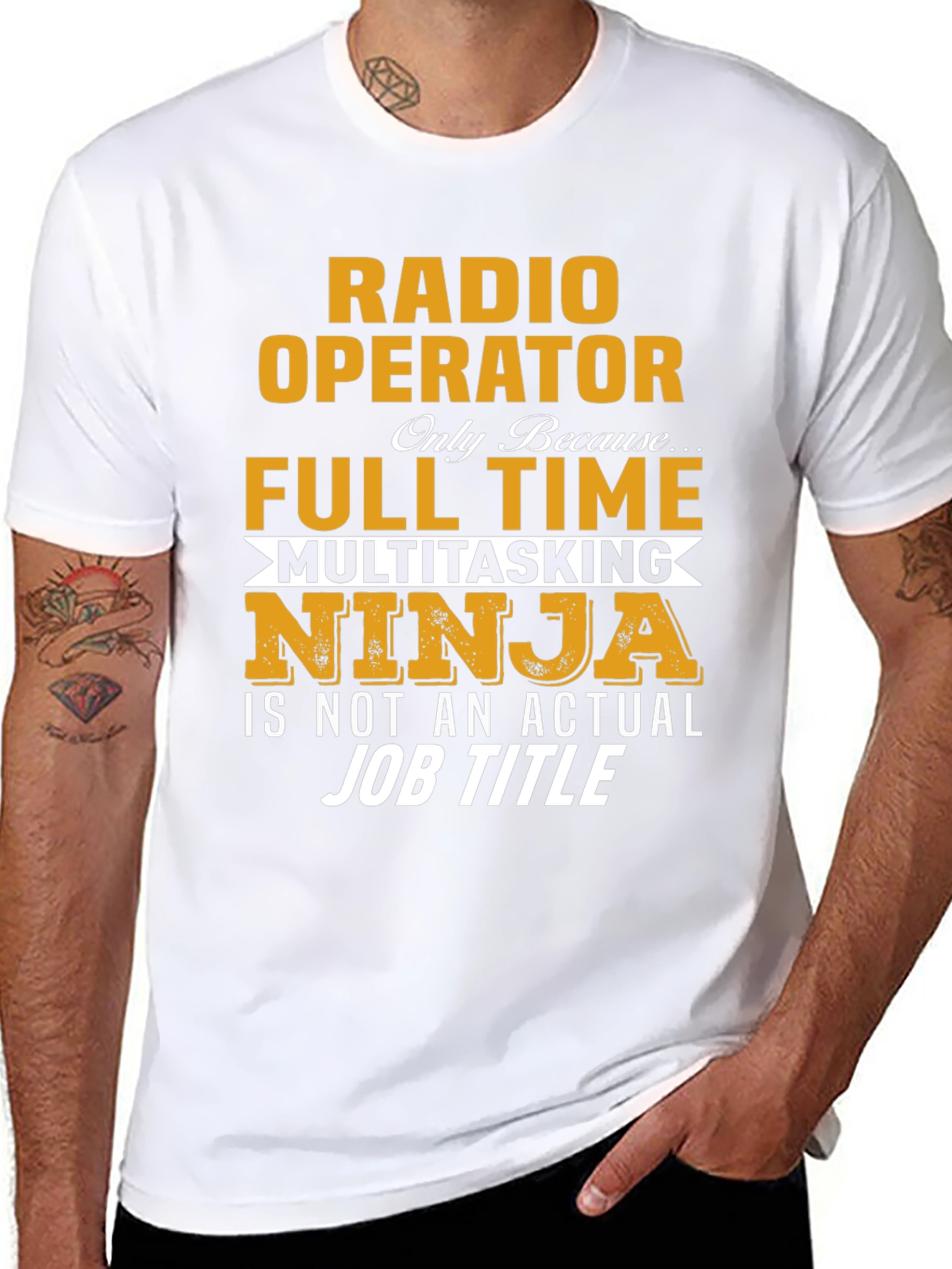 Radio Operator Full Time Multitasking Ninja T-Shirt