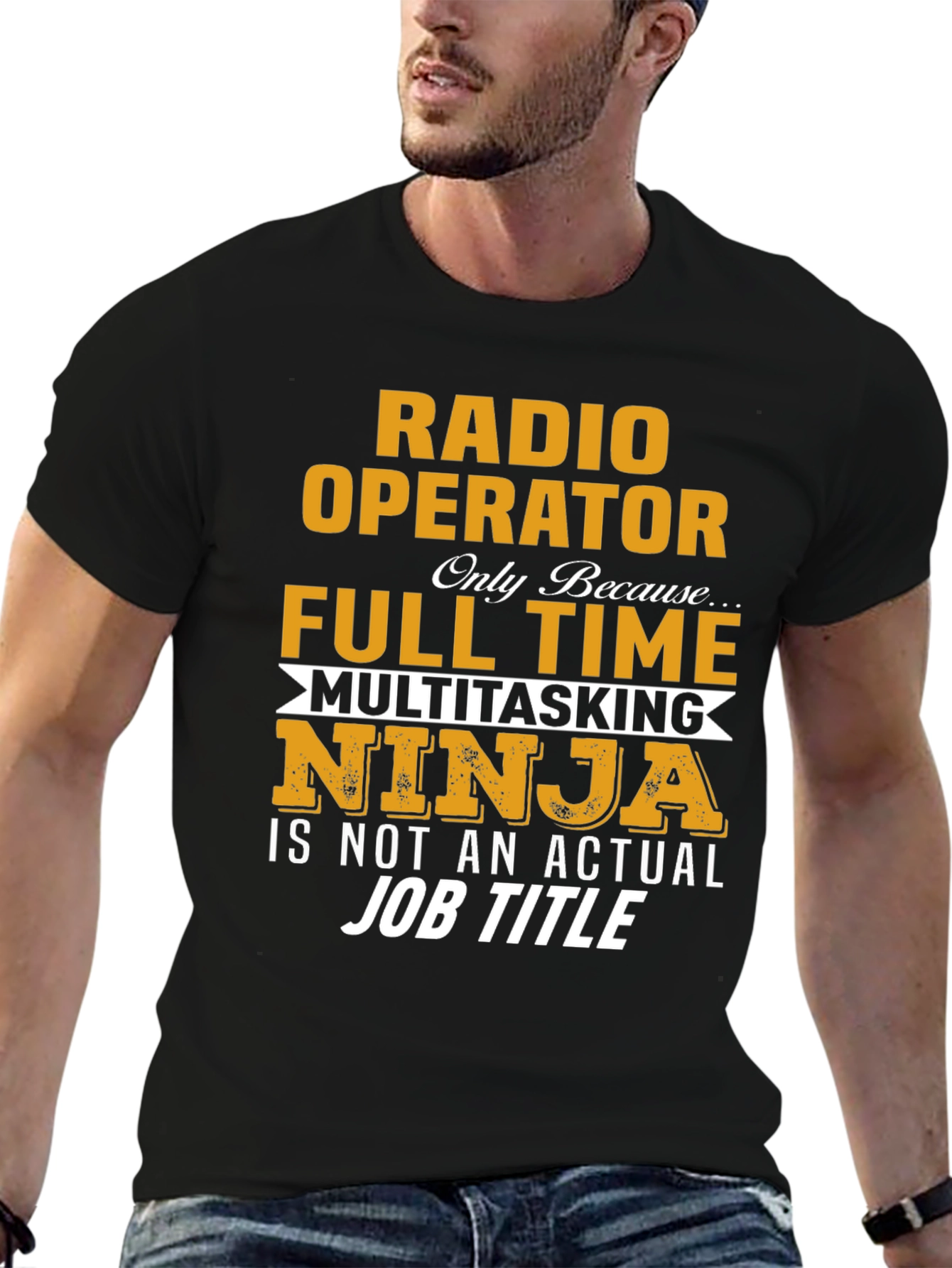 Radio Operator Full Time Multitasking Ninja T-Shirt