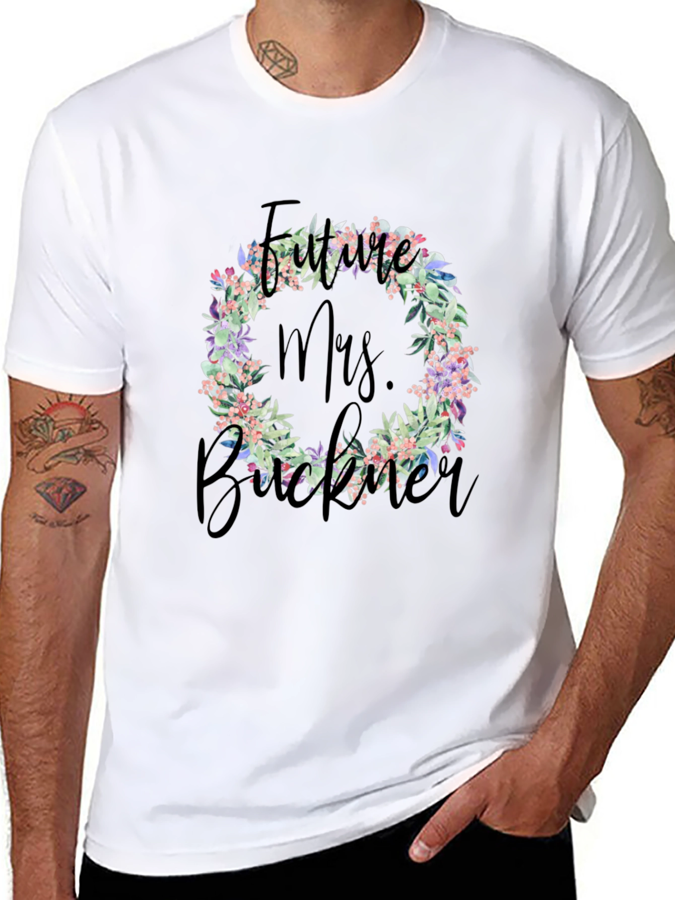 Future Mrs. Buckner Floral T-Shirt