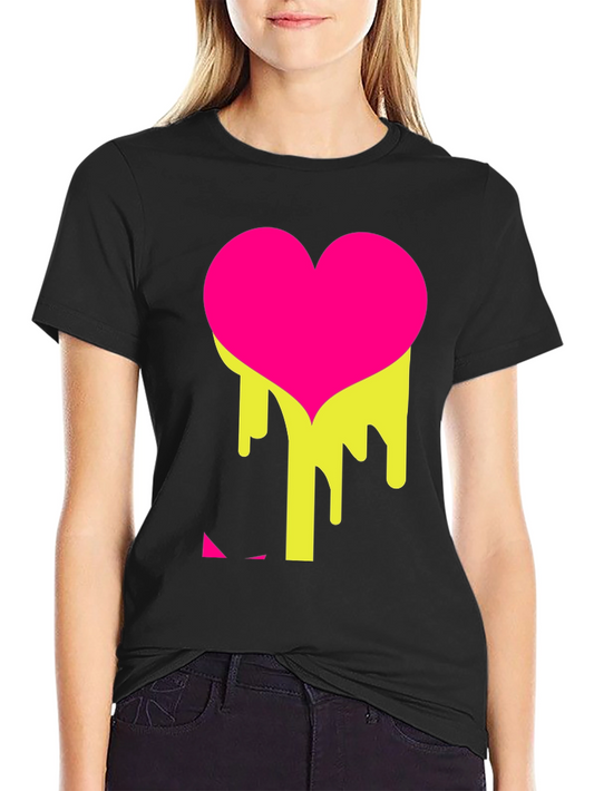 Melting Heart Tee - Graphic Black T-Shirt