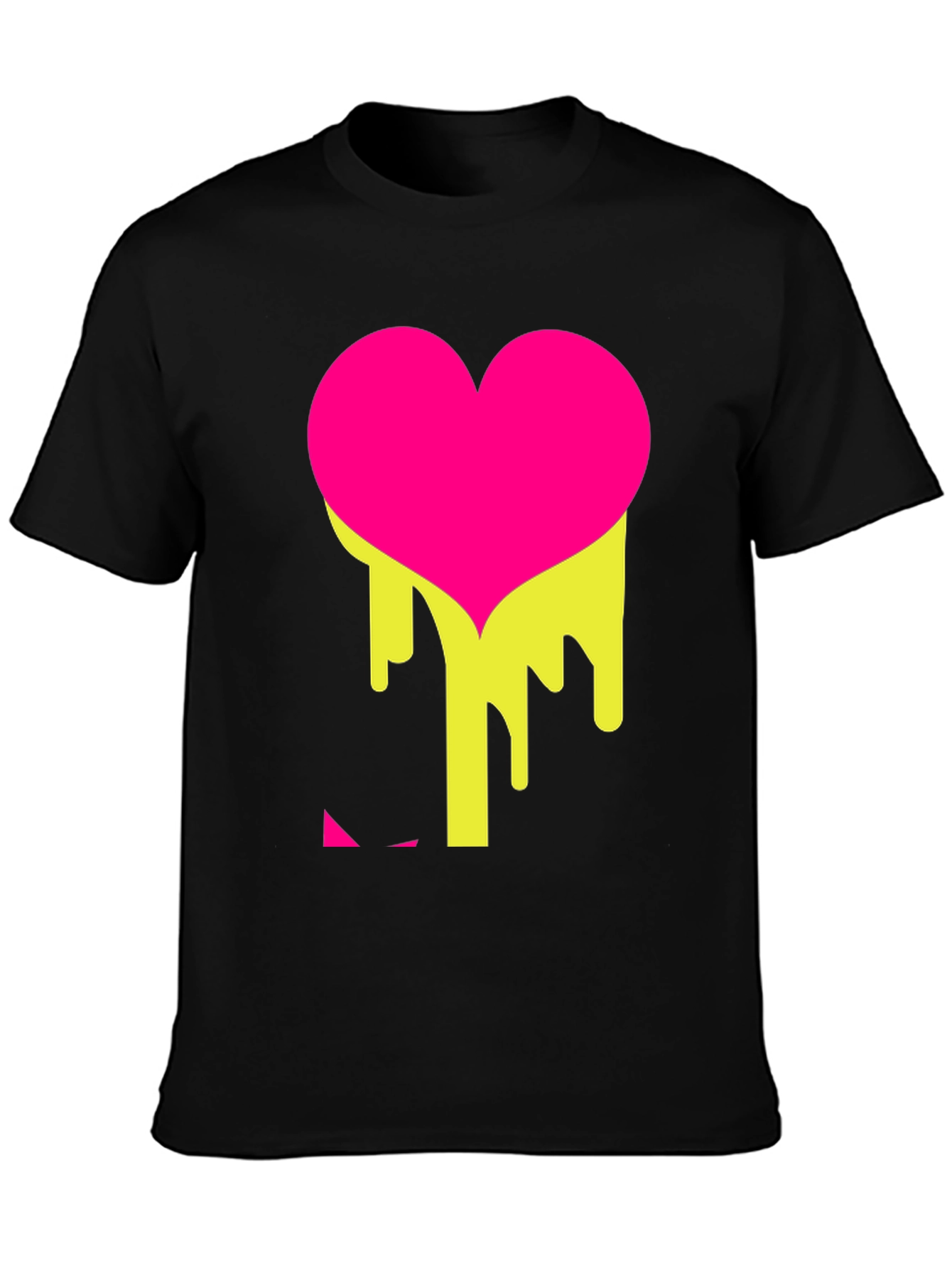 Melting Heart Tee - Graphic Black T-Shirt