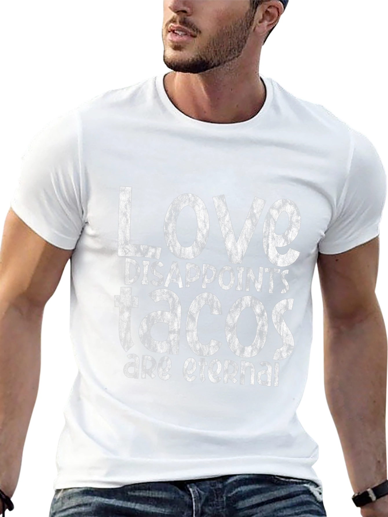 Love Disappoints Tacos Are Eternal Graphic Tee