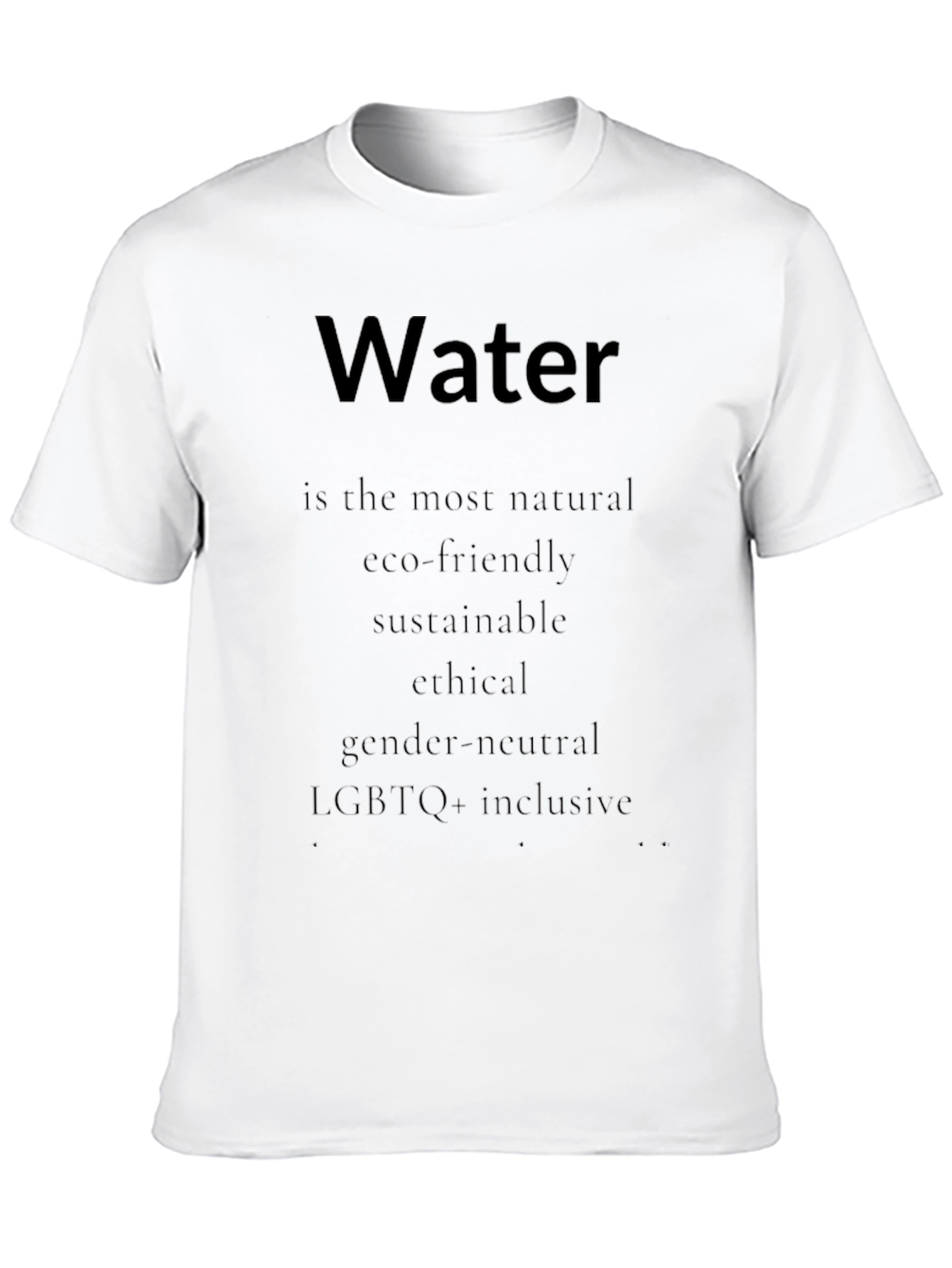Water is Life Eco-Friendly T-Shirt